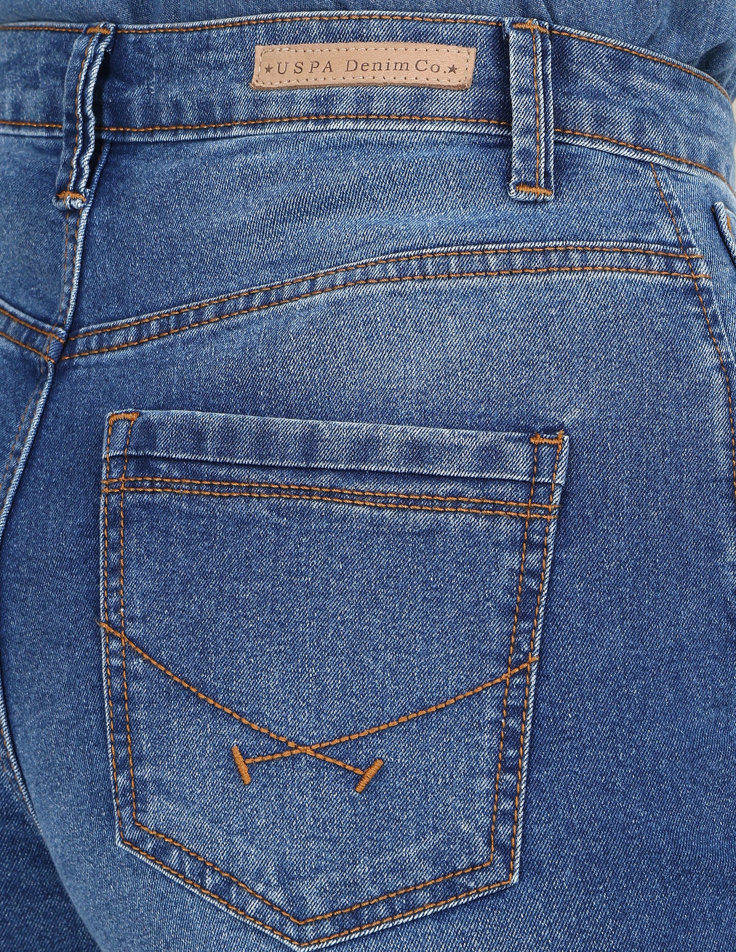 High Rise Wide Leg Whiskered Jeans - Image 7