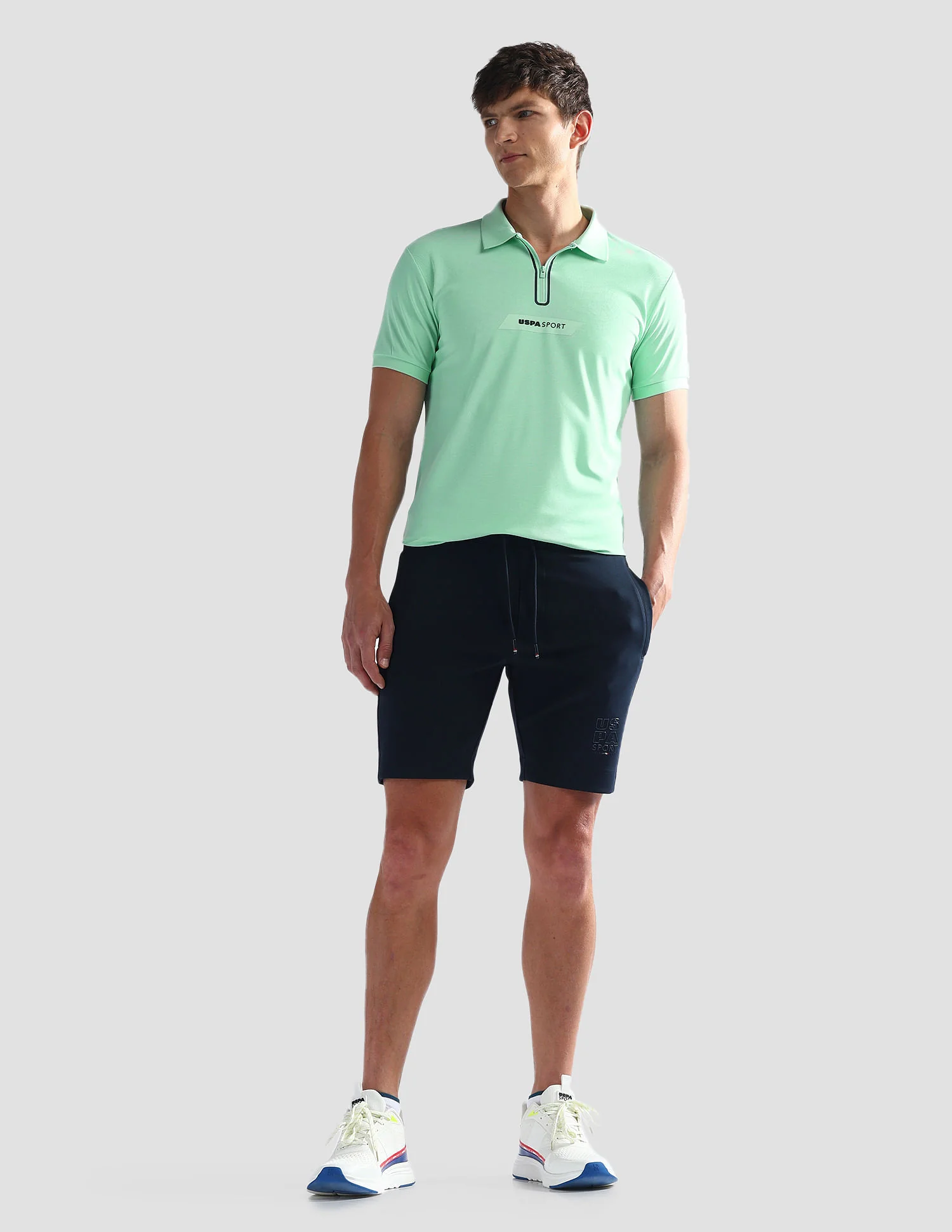 Honeycomb Knit Slim Fit Polo Shirt - Image 4
