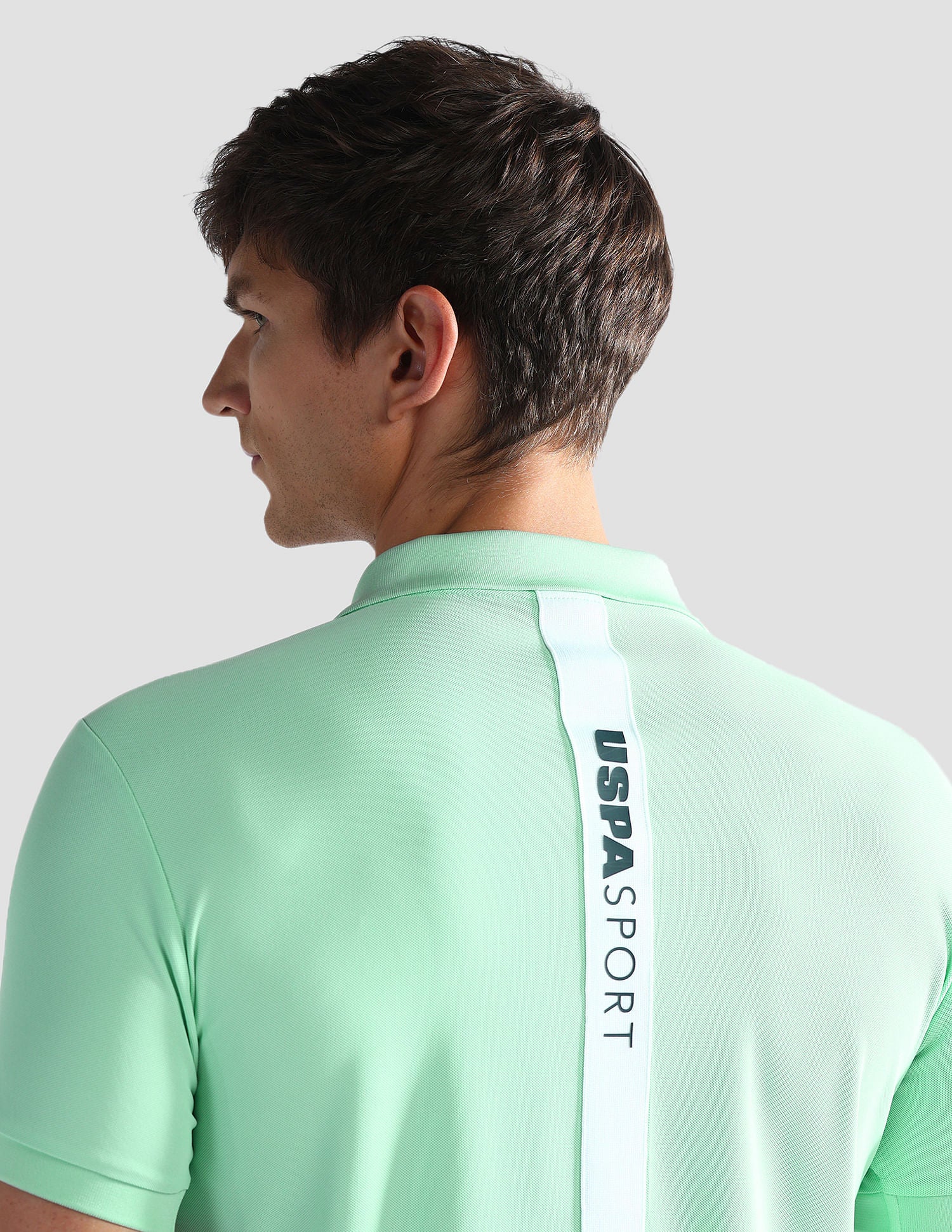 Honeycomb Knit Slim Fit Polo Shirt - Image 9