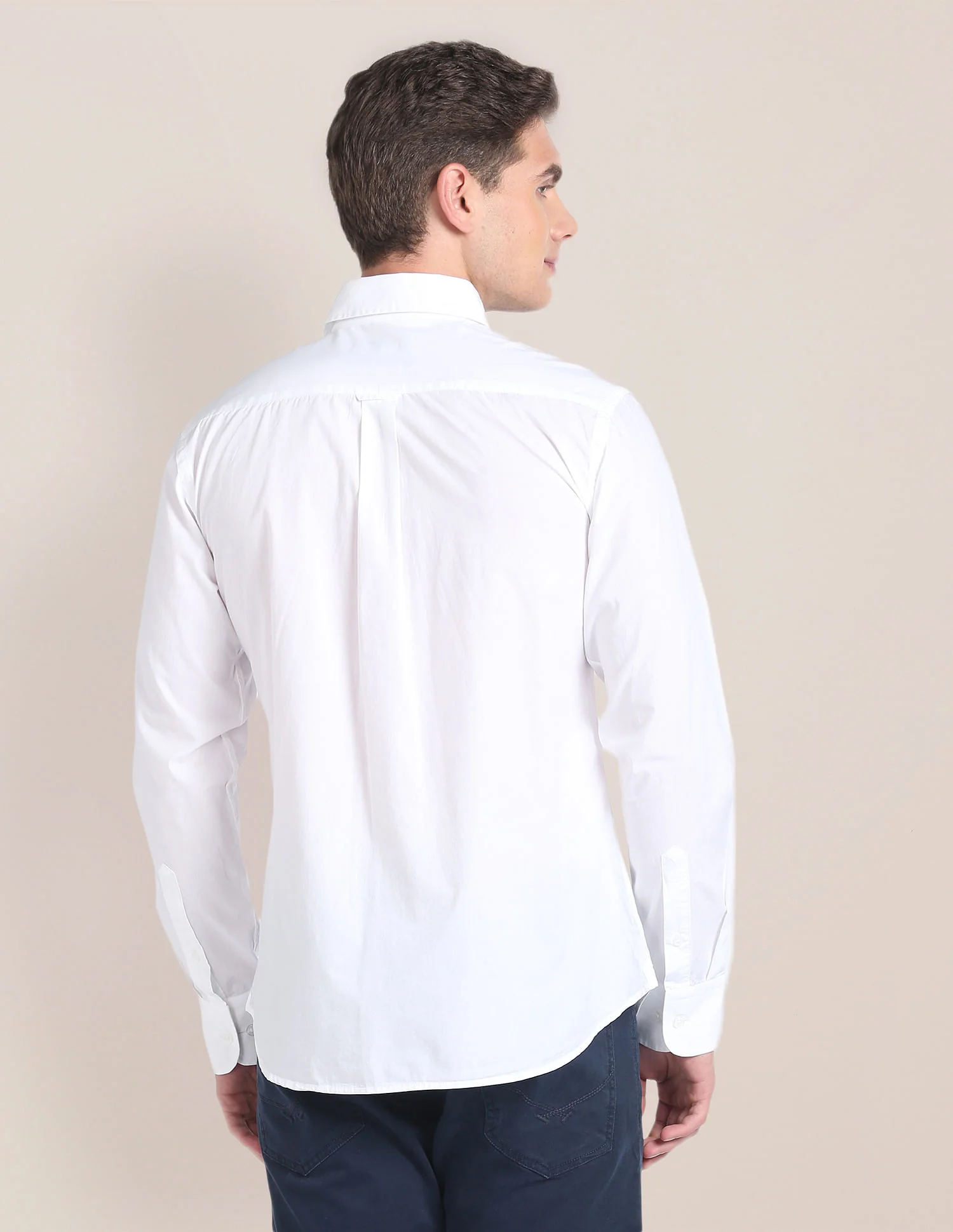 Horizontal Stripe Cotton Shirt - Image 5