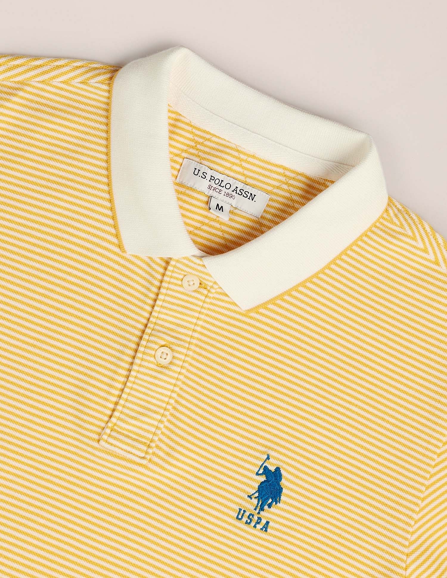 Horizontal Stripe Logo Polo Shirt - Image 2