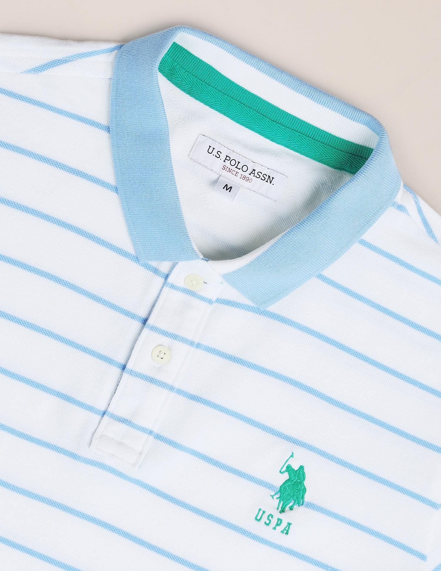 Horizontal Stripe Logo Polo Shirt - Image 2