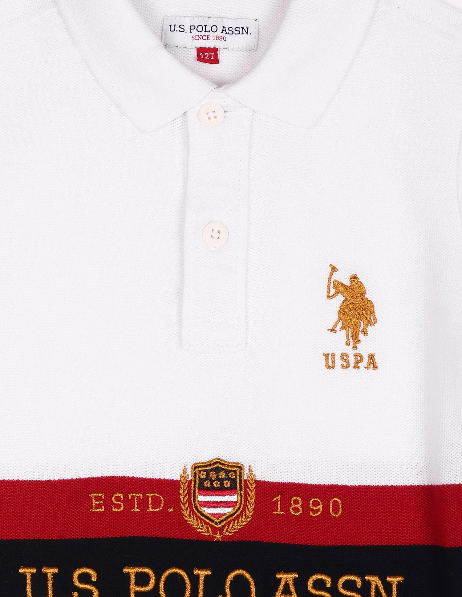 Iconic Embroidered Branding Polo Shirt - Image 3