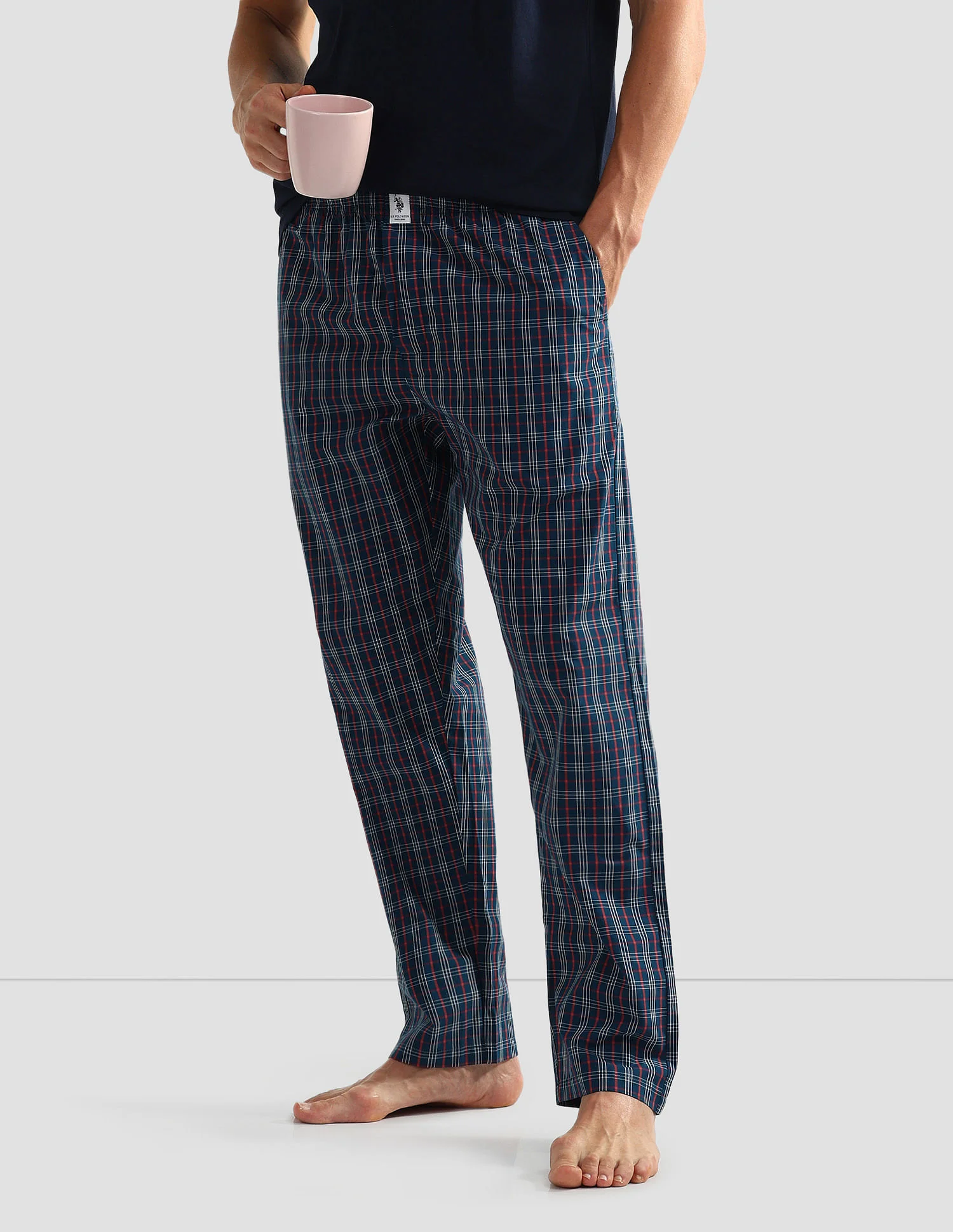 All Over Check OELP5 Lounge Track Pants - Pack Of 1 - Image 4