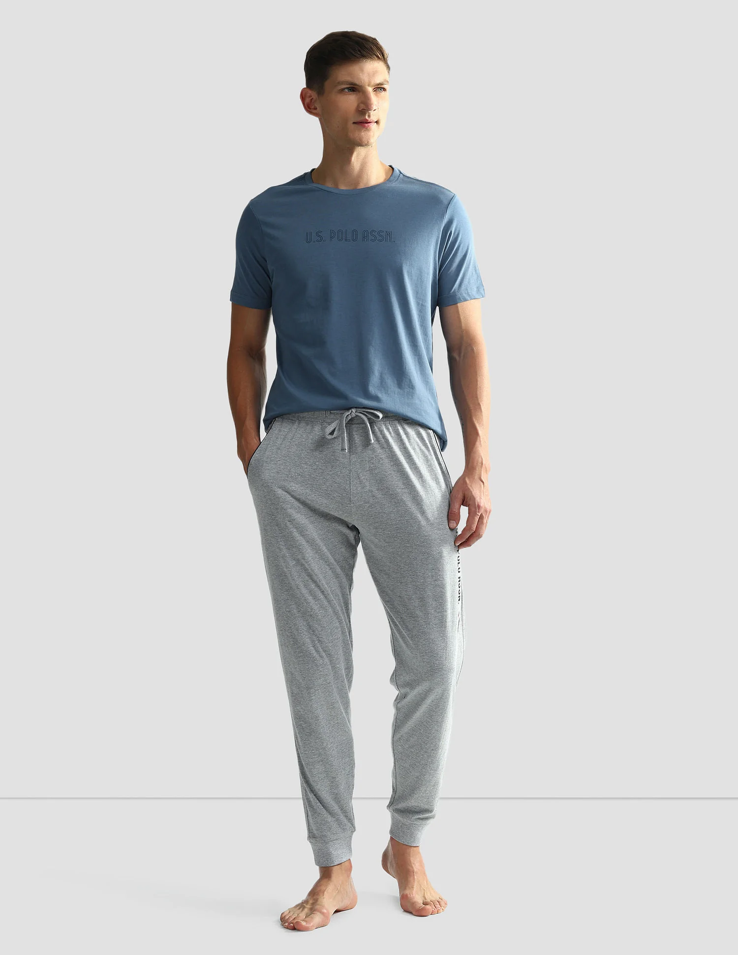 Brand Print Cotton OEE03 Lounge T-Shirt - Pack Of 2 - Image 3