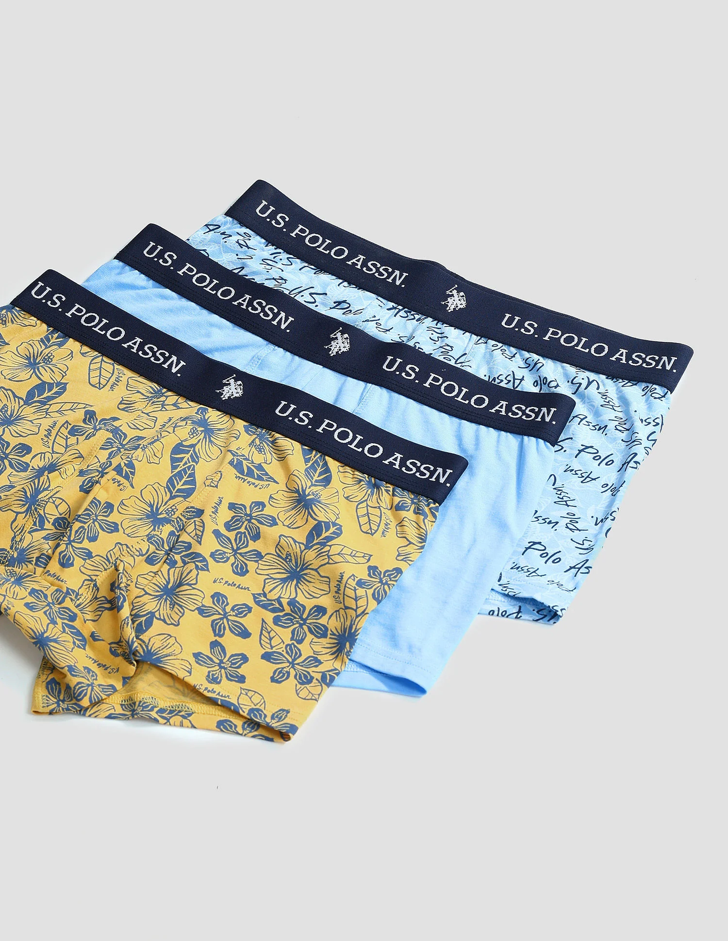 Elastic Waistband Ribbed OET08 Trunks - Pack Of 3 - Image 2