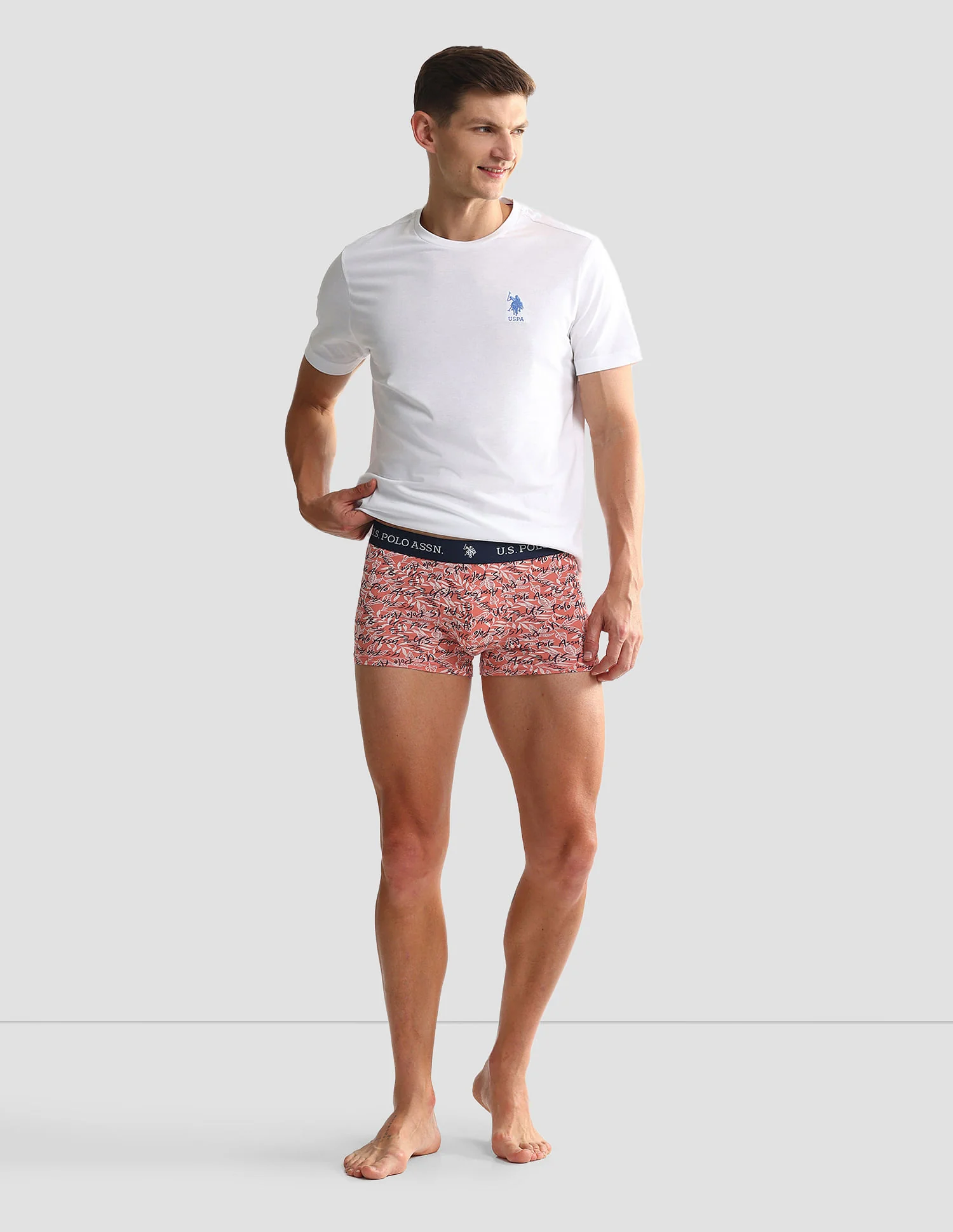 Elastic Waistband Ribbed OET08 Trunks - Pack Of 3 - Image 4