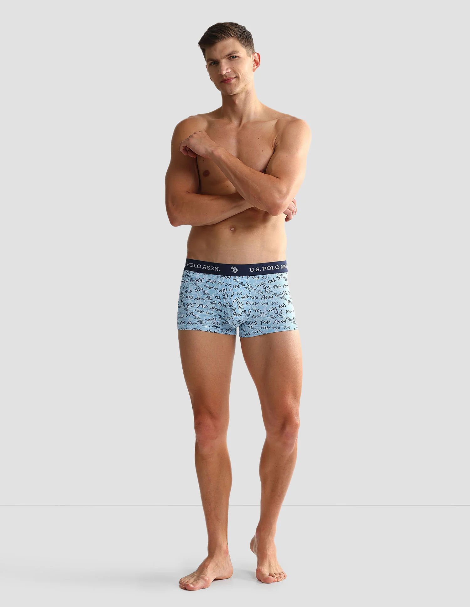 Elastic Waistband Ribbed OET08 Trunks - Pack Of 3 - Image 4