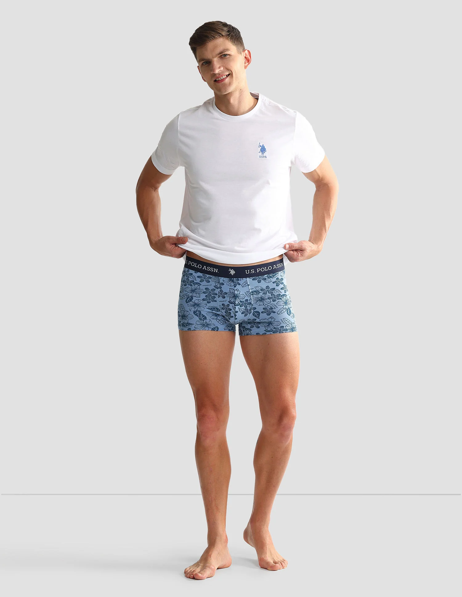 Elastic Waistband Ribbed OET08 Trunks - Pack Of 3 - Image 5