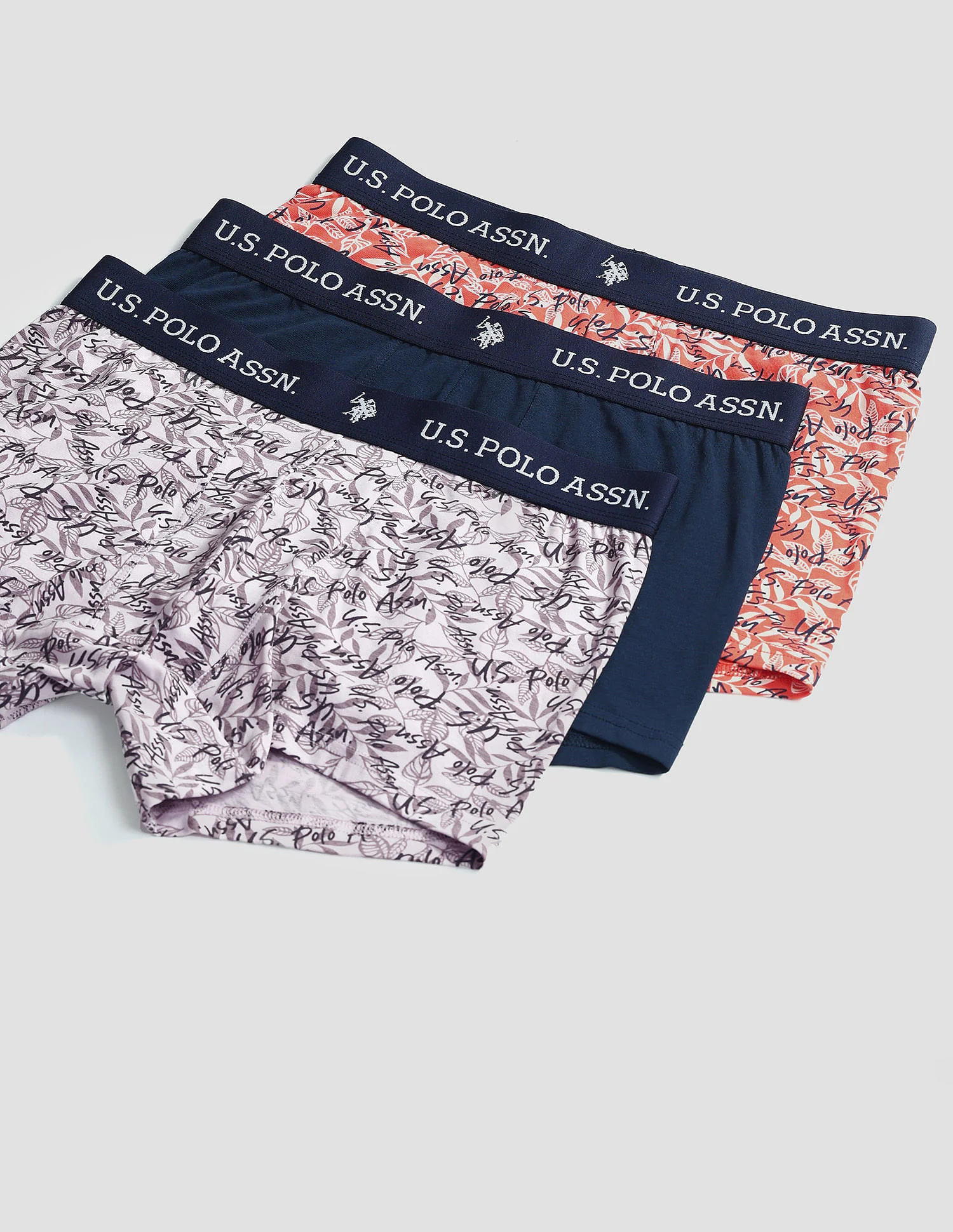 Elastic Waistband Ribbed OET08 Trunks - Pack Of 3 - Image 2