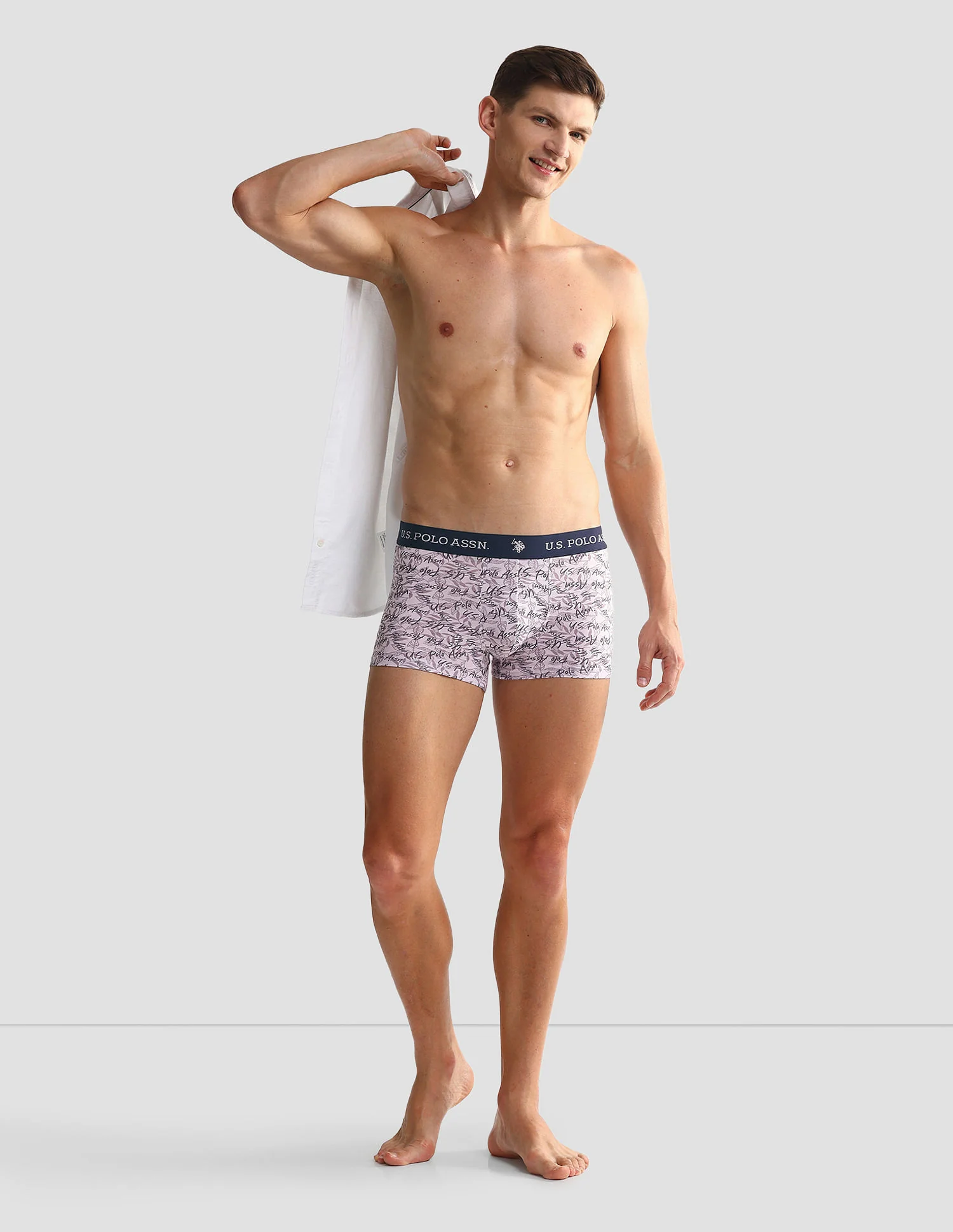 Elastic Waistband Ribbed OET08 Trunks - Pack Of 3 - Image 5