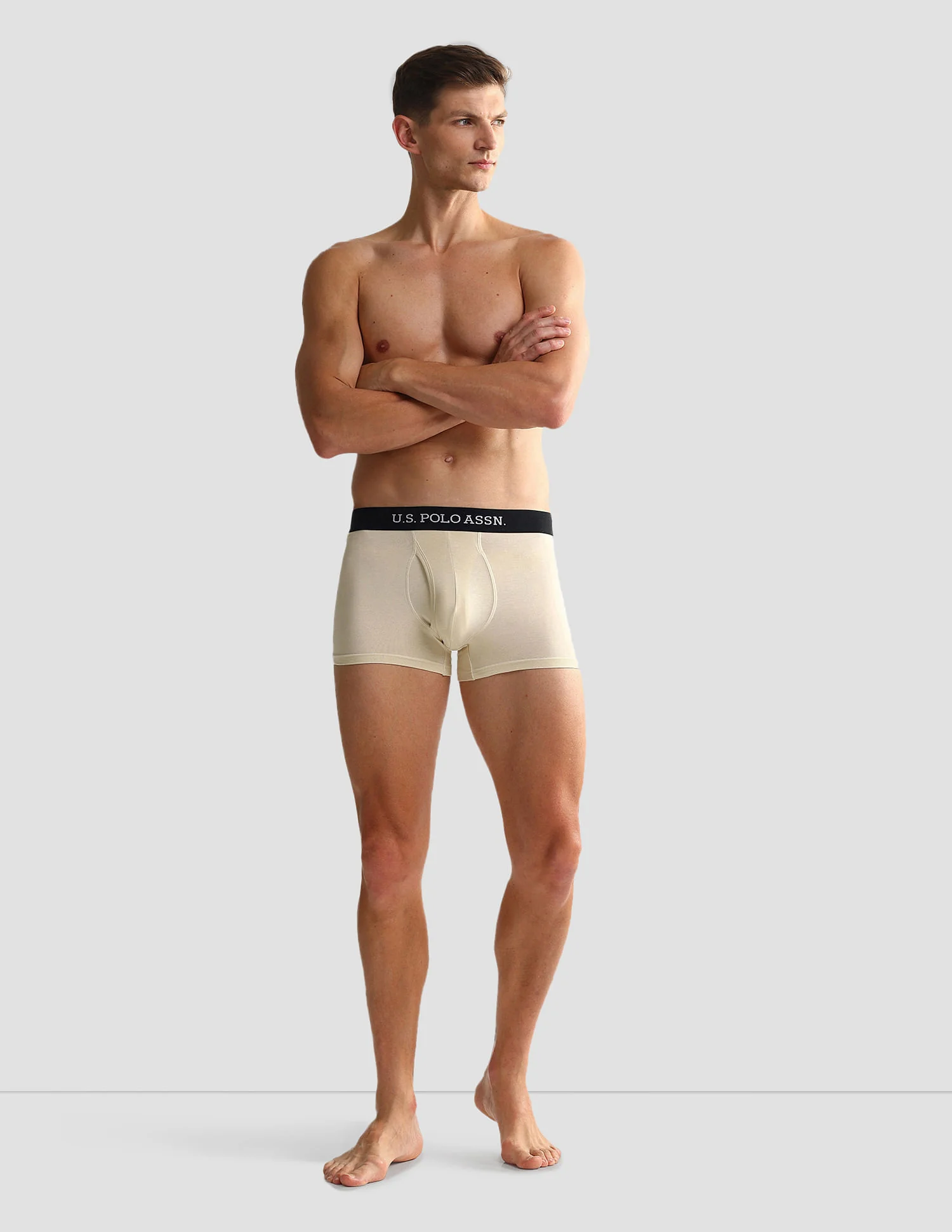 Elastic Waistband Ribbed Solid OET011 Trunks - Pack Of 2 - Image 4