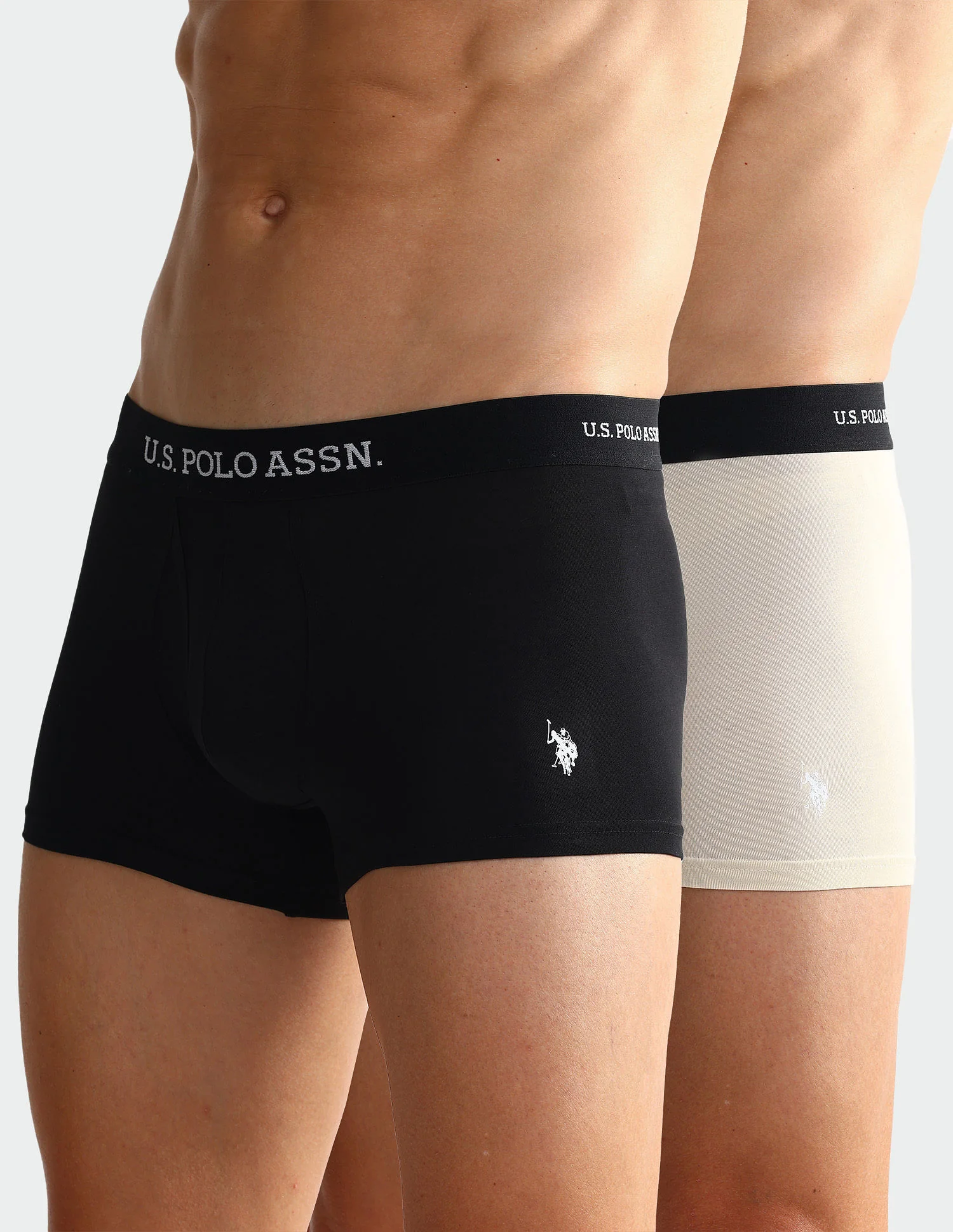 Elastic Waistband Ribbed Solid OET011 Trunks - Pack Of 2 - Image 7