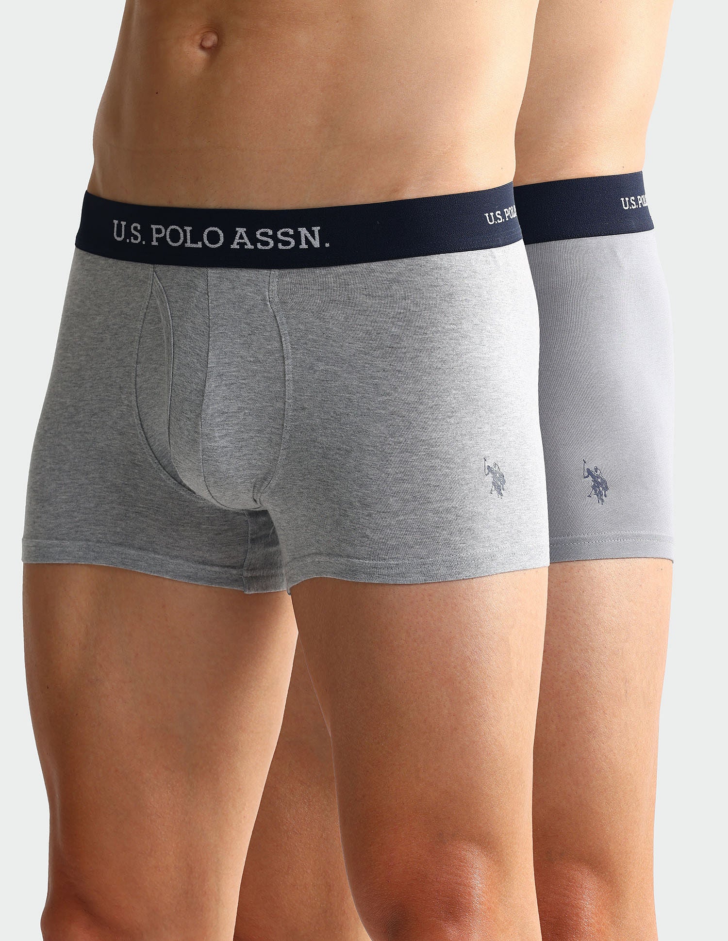 Elastic Waistband Ribbed Solid OET011 Trunks - Pack Of 2 - Image 7