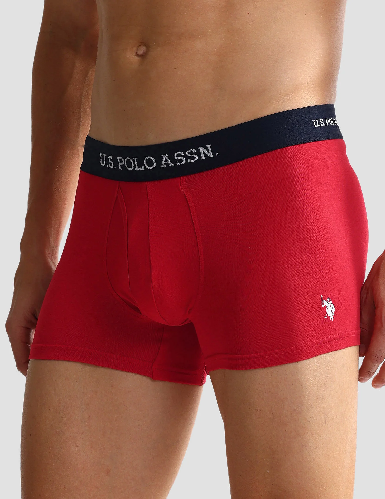 Elastic Waistband Ribbed Solid OET011 Trunks - Pack Of 2 - Image 5