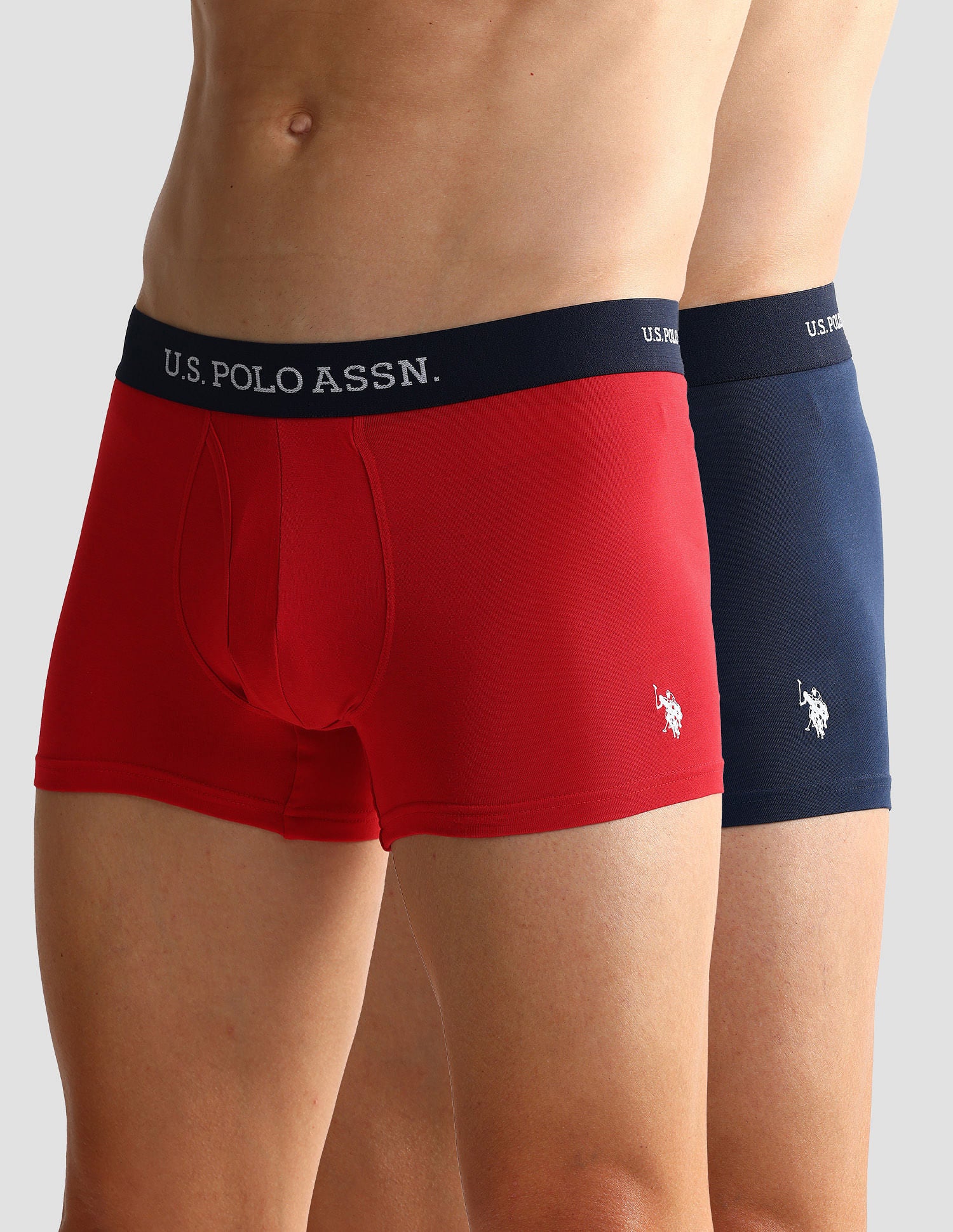Elastic Waistband Ribbed Solid OET011 Trunks - Pack Of 2 - Image 7