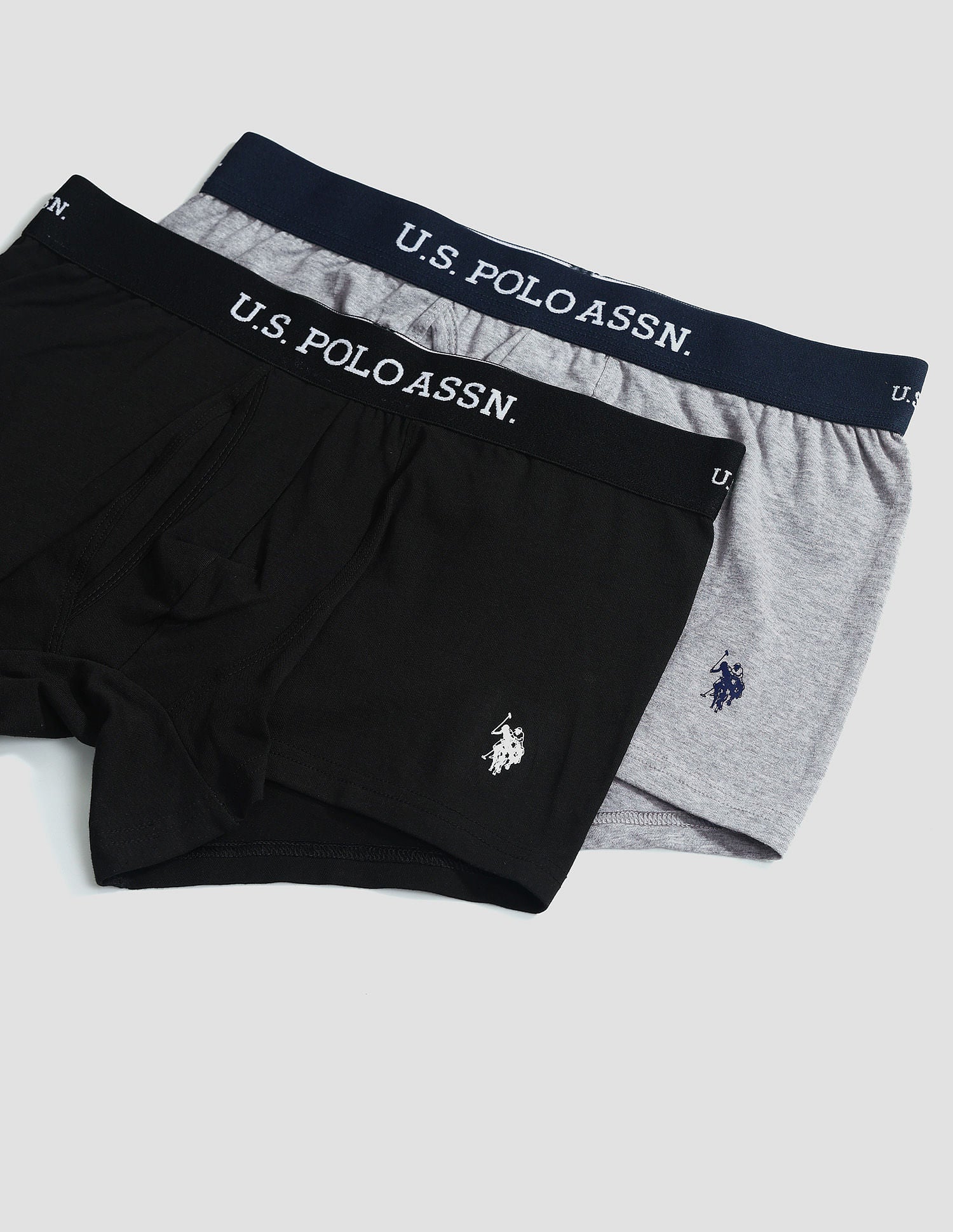 Pack Of 2 Men Solid Details Mid Rise Shorts Trunks OET11-ZG0-P2 - Image 2