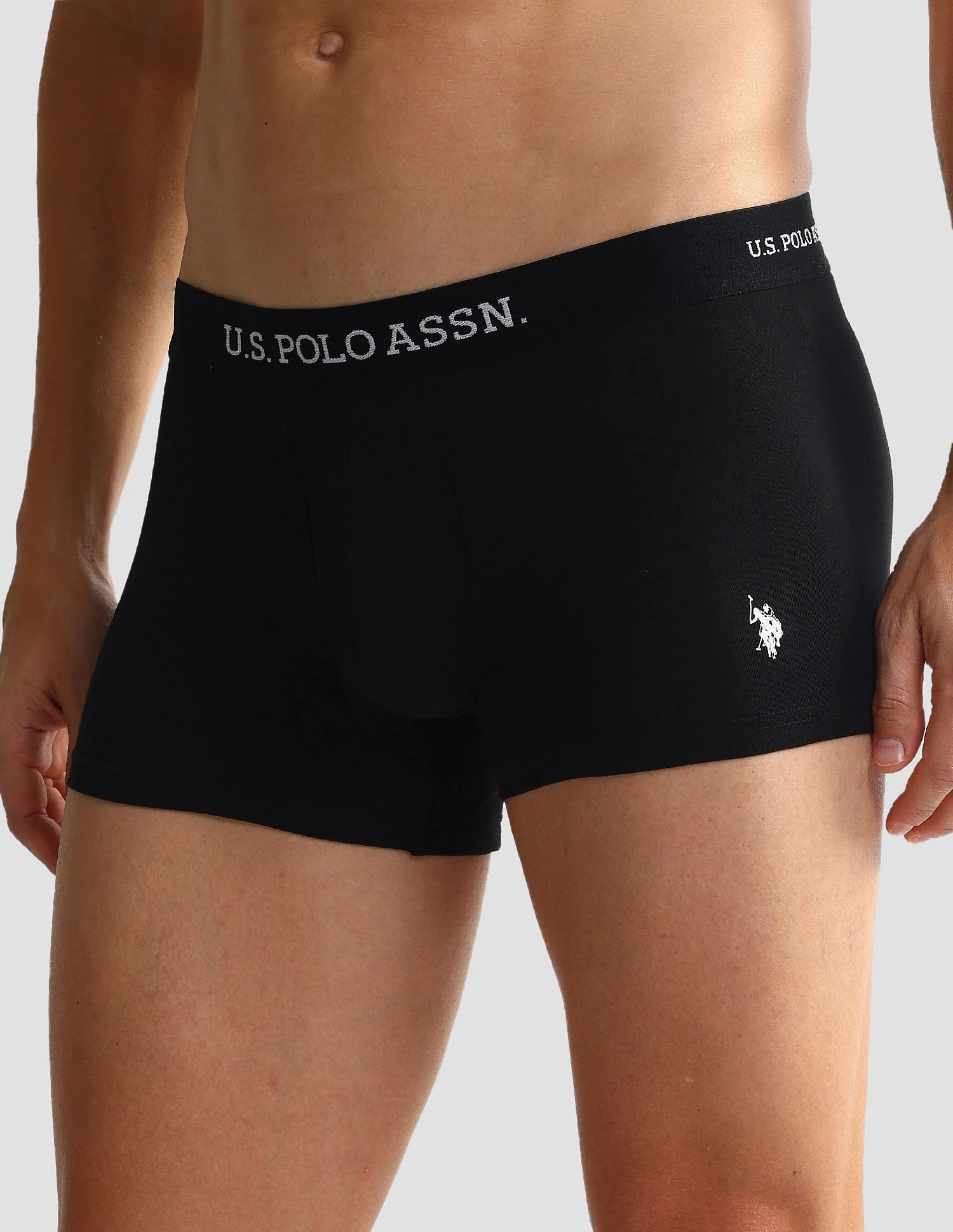 Pack Of 2 Men Solid Details Mid Rise Shorts Trunks OET11-ZG0-P2 - Image 5