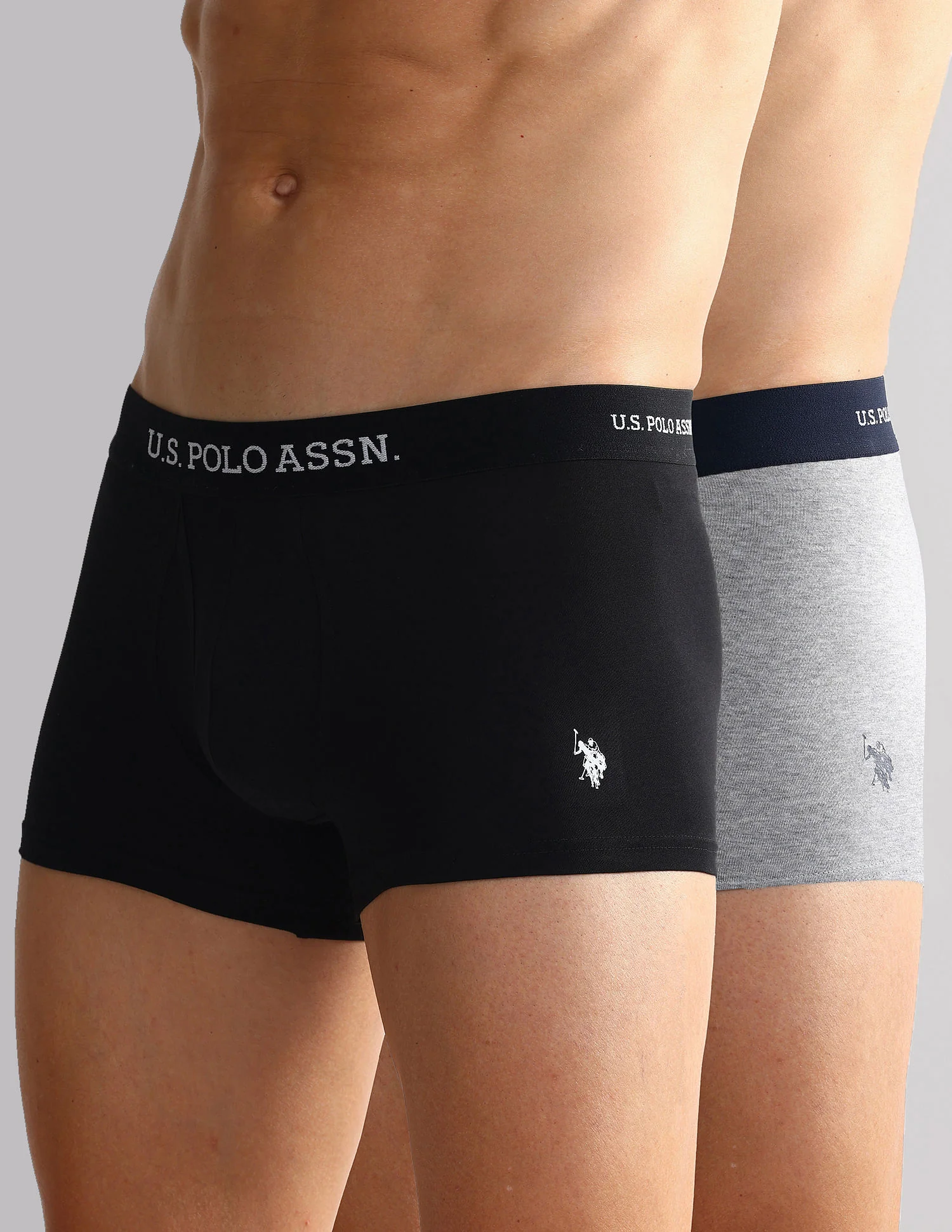 Pack Of 2 Men Solid Details Mid Rise Shorts Trunks OET11-ZG0-P2 - Image 7