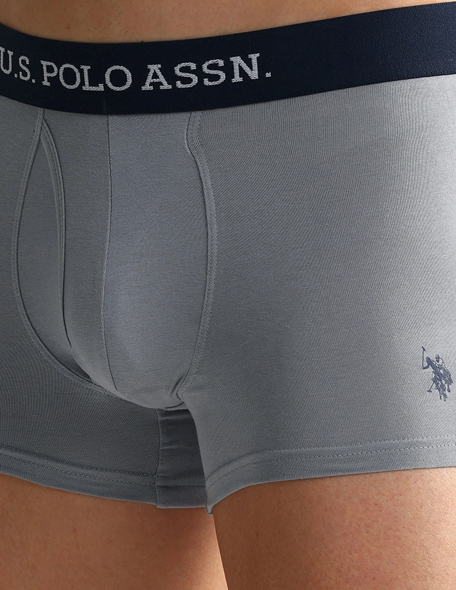 Elastic Waistband Ribbed Solid OET011 Trunks - Pack Of 2 - Image 9