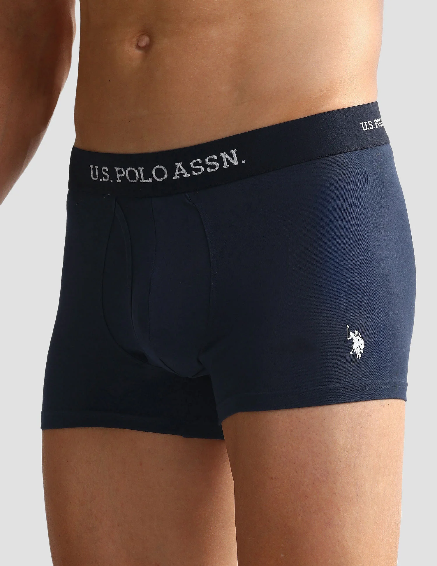 Elastic Waistband Ribbed Solid OET011 Trunks - Pack Of 2 - Image 5