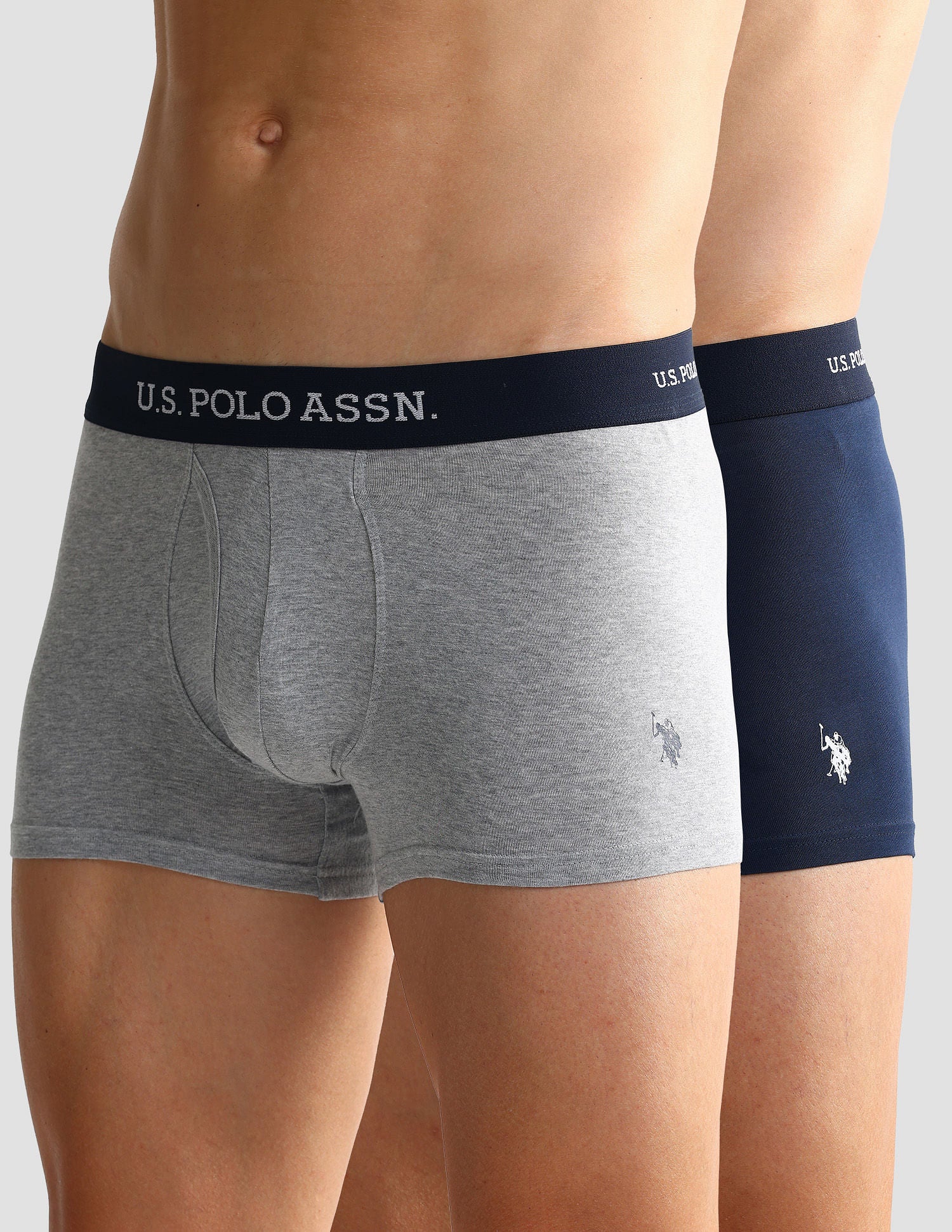 Elastic Waistband Ribbed Solid OET011 Trunks - Pack Of 2 - Image 7