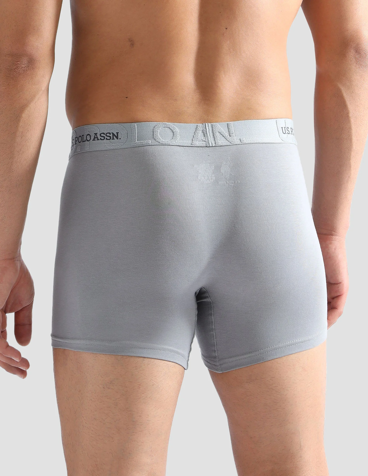 Elastic Waistband Ribbed Solid OET012 Trunks - Pack Of 2 - Image 6