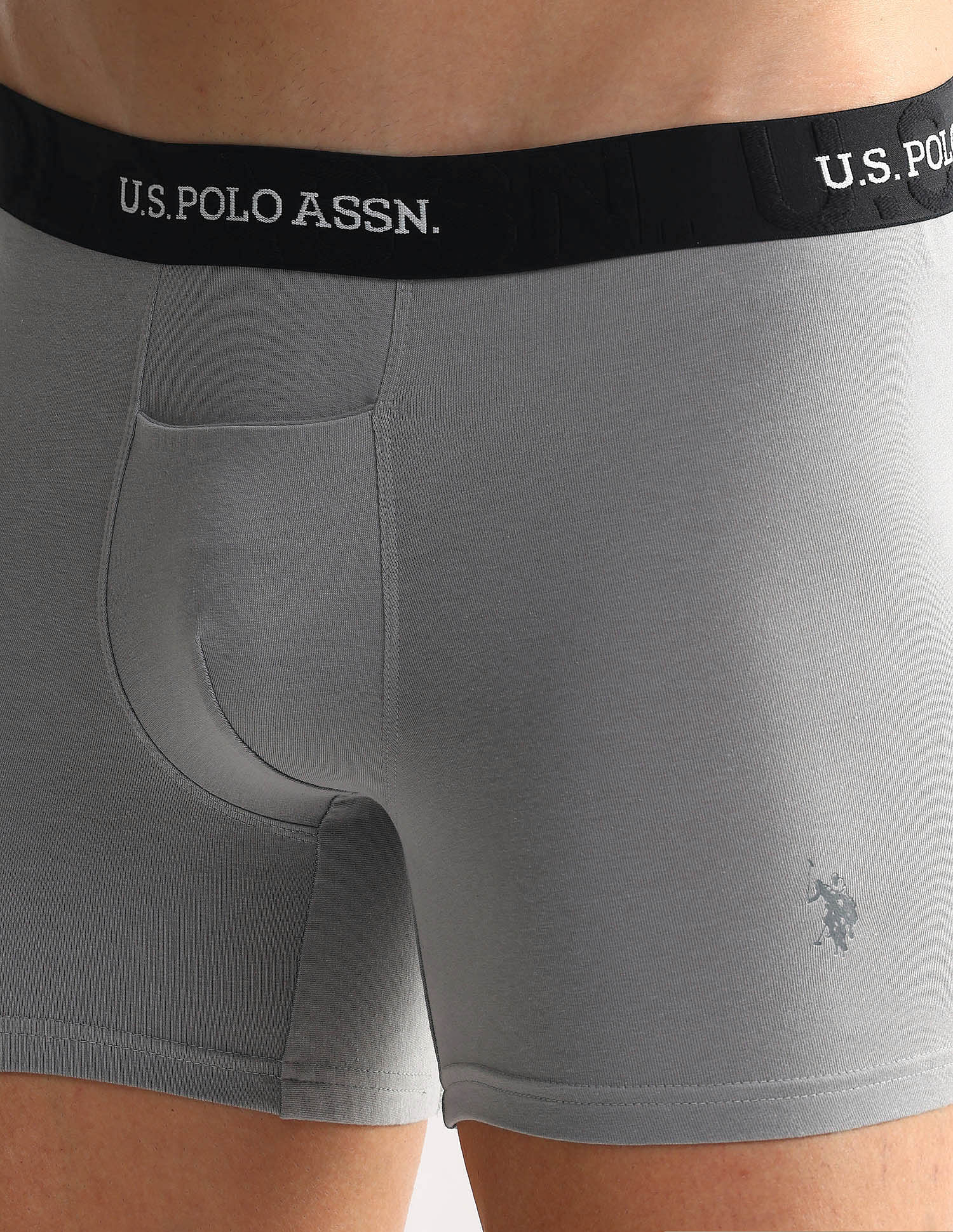 Elastic Waistband Ribbed Solid OET012 Trunks - Pack Of 2 - Image 8