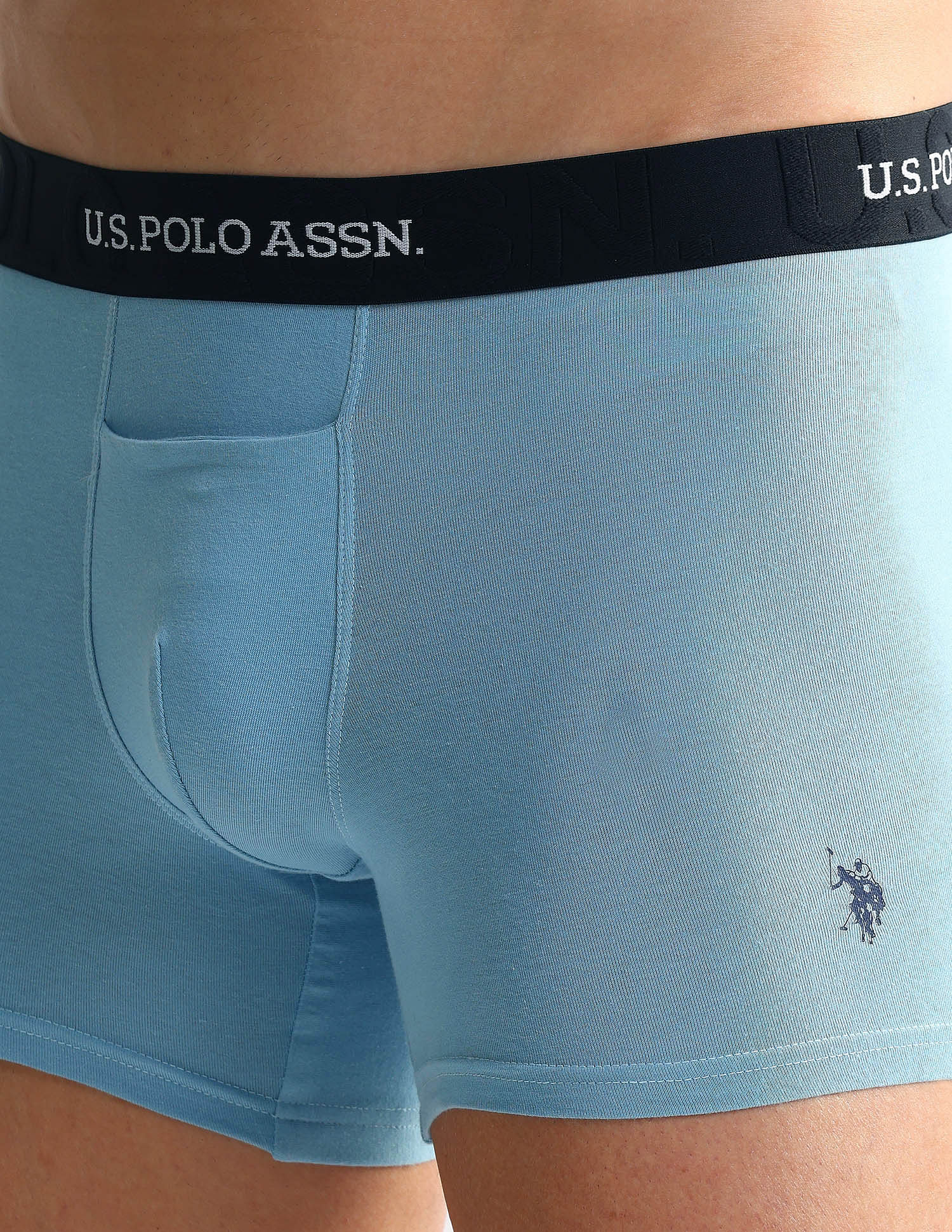 Elastic Waistband Ribbed Solid OET012 Trunks - Pack Of 2 - Image 9