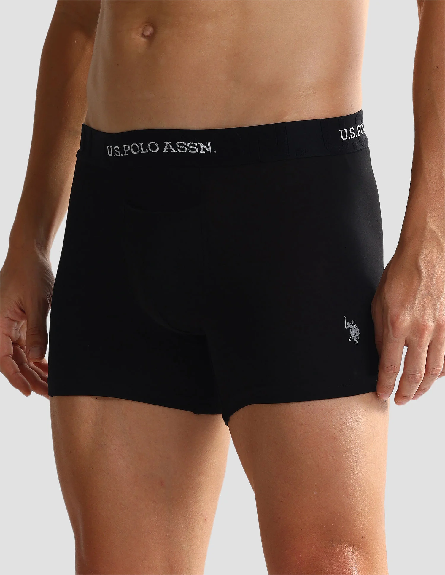 Elastic Waistband Ribbed Solid OET012 Trunks - Pack Of 2 - Image 5