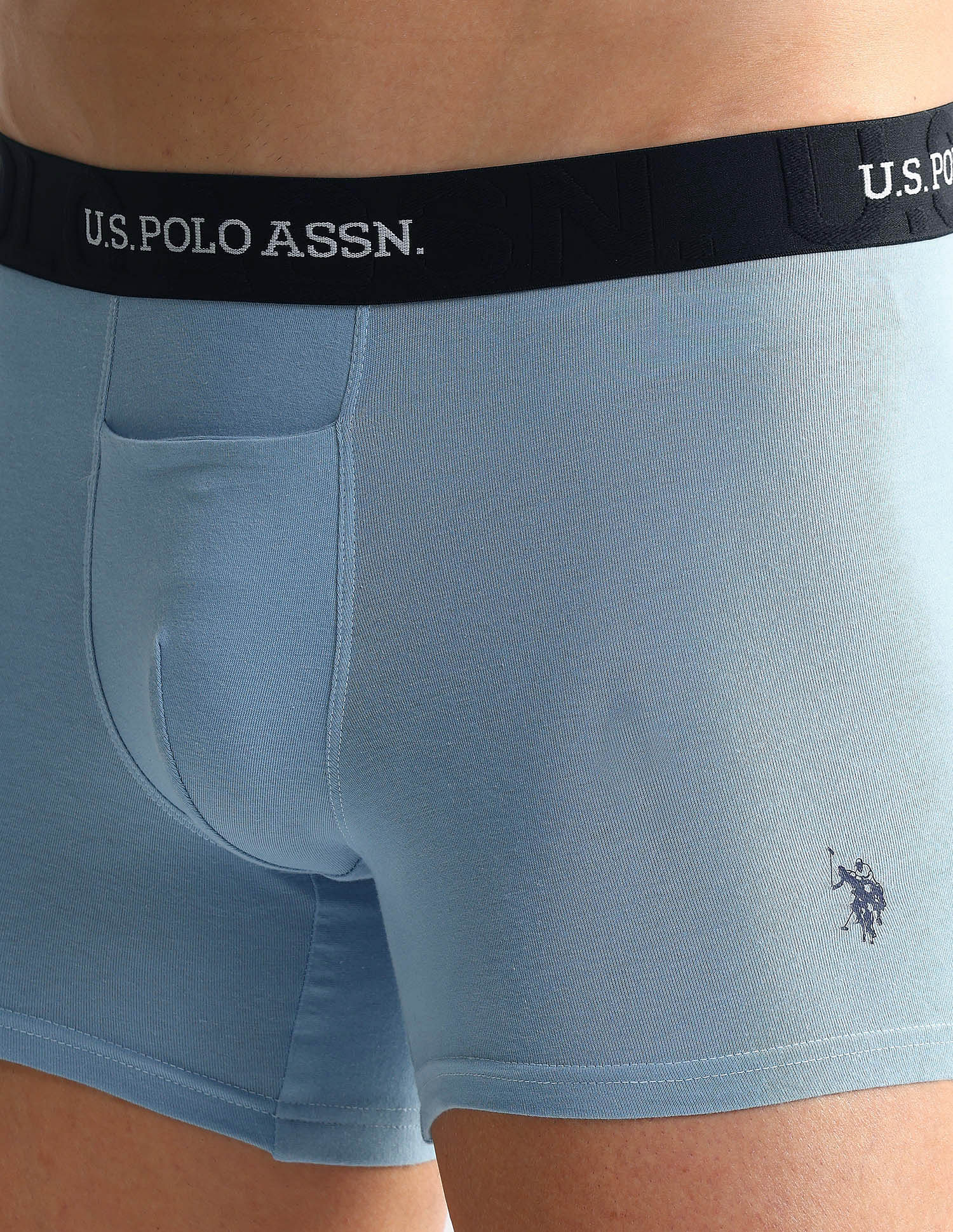Elastic Waistband Ribbed Solid OET012 Trunks - Pack Of 2 - Image 8