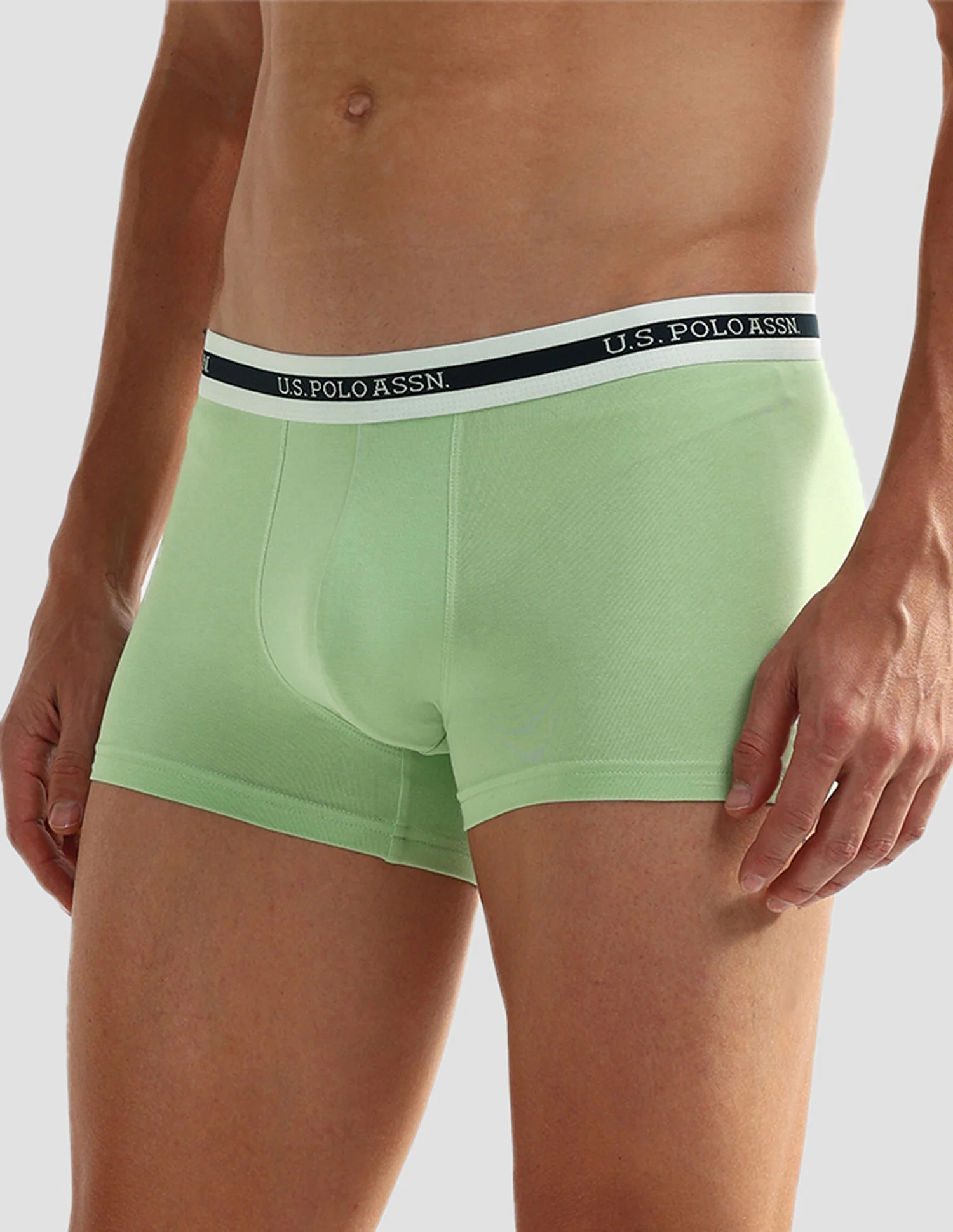 Elastic Waistband Ribbed Solid OET09 Trunks - Pack Of 2 - Image 5