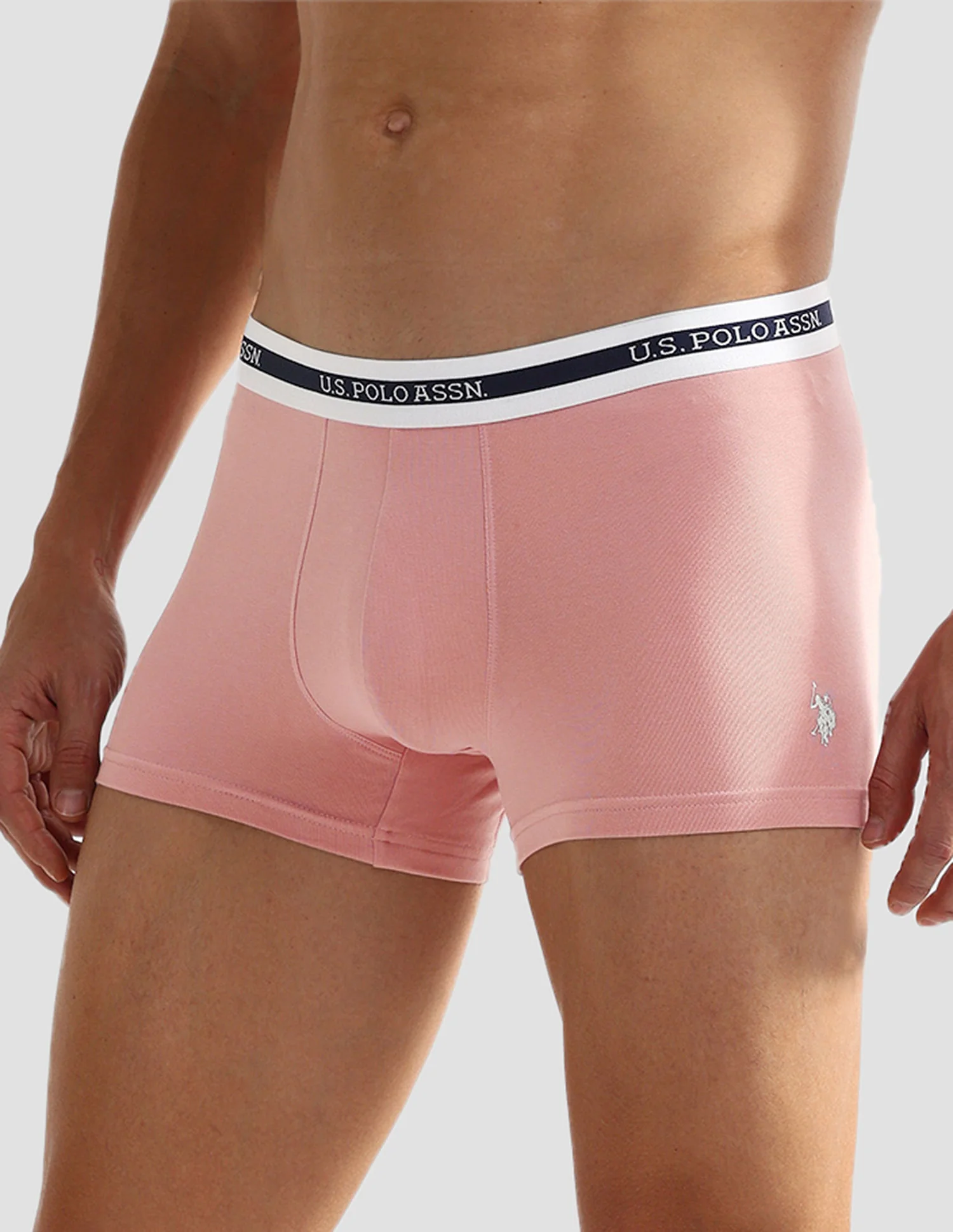 Elastic Waistband Ribbed Solid OET09 Trunks - Pack Of 2 - Image 5