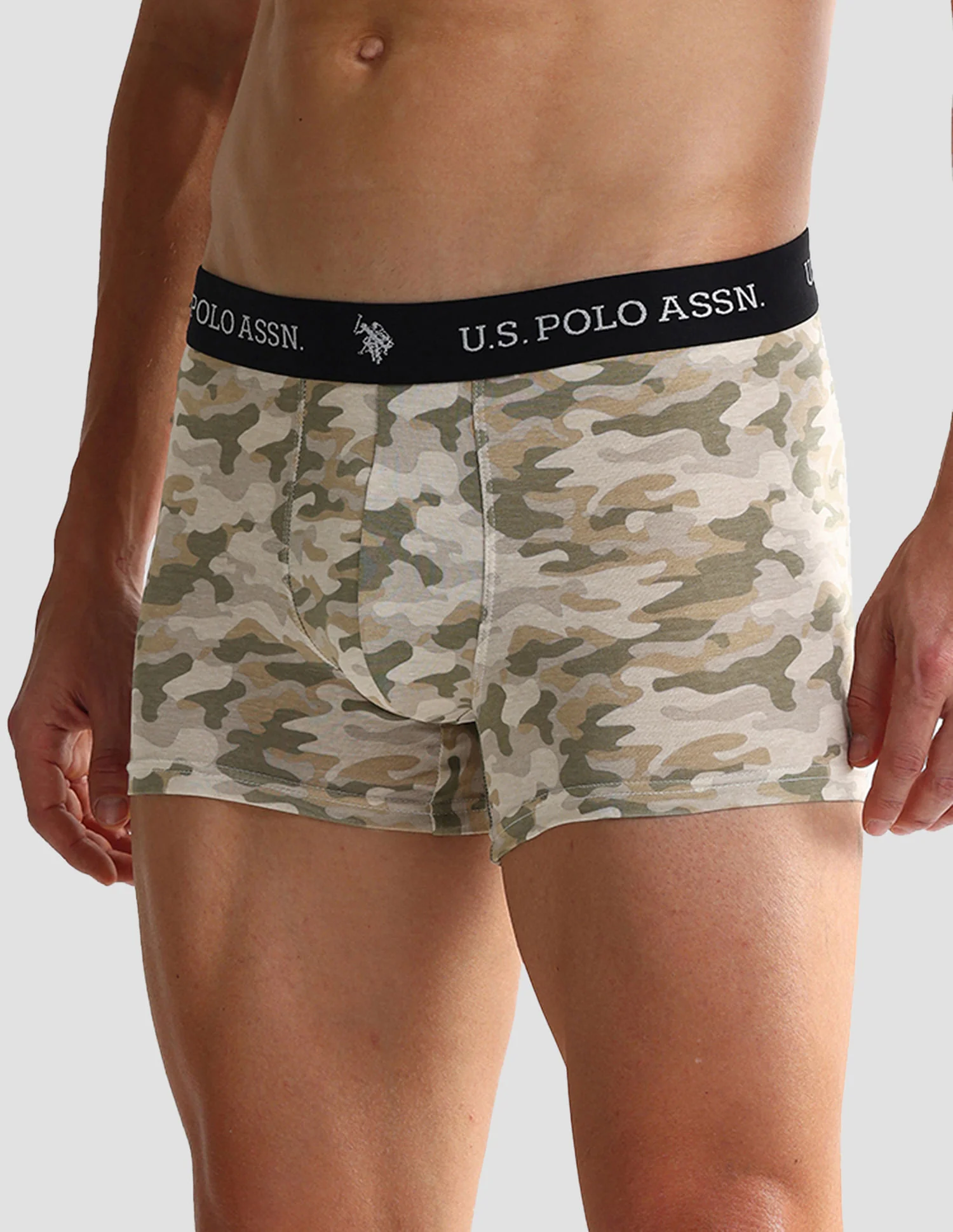 Elastic Waistband Ribbed Solid OET10 Trunks - Pack Of 2 - Image 5