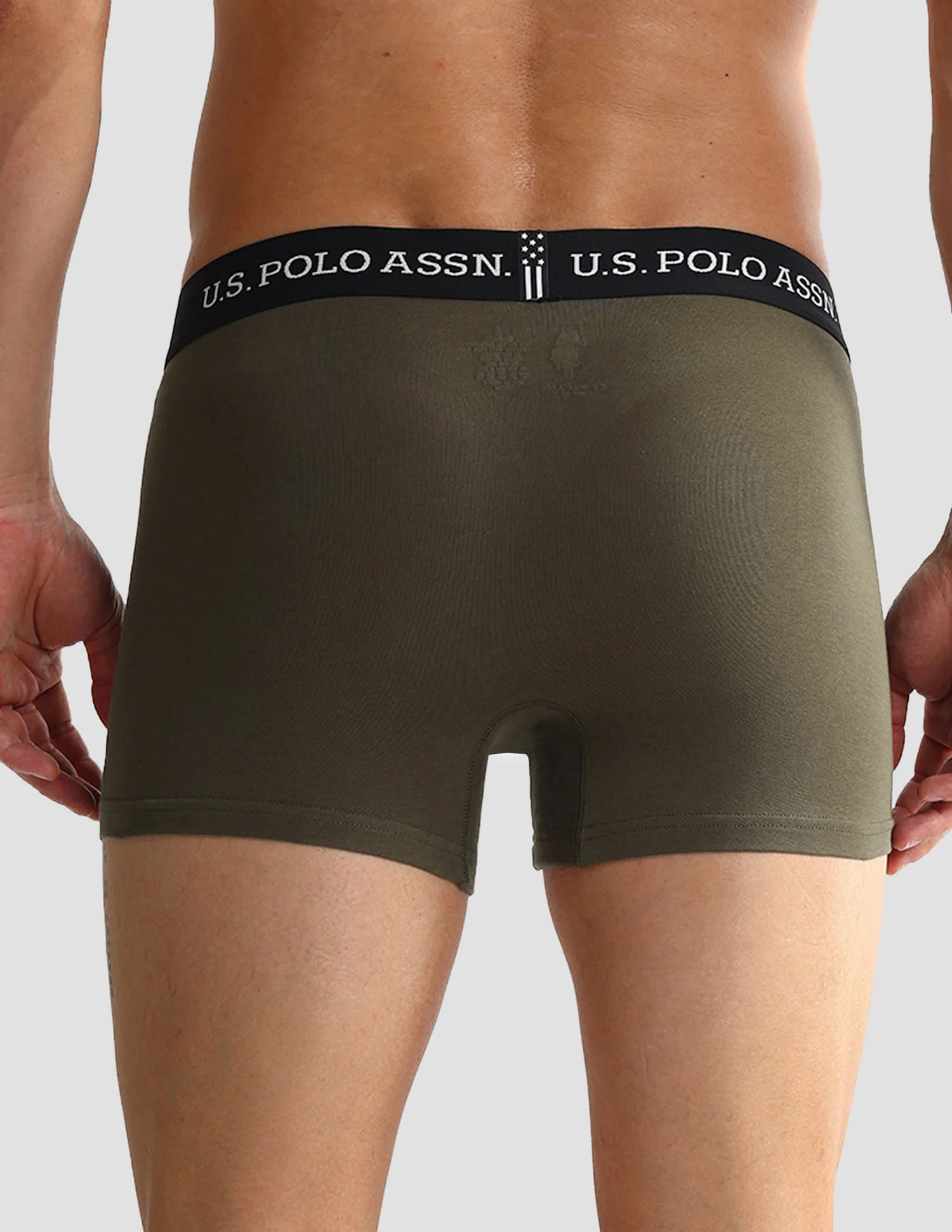 Elastic Waistband Ribbed Solid OET10 Trunks - Pack Of 2 - Image 6