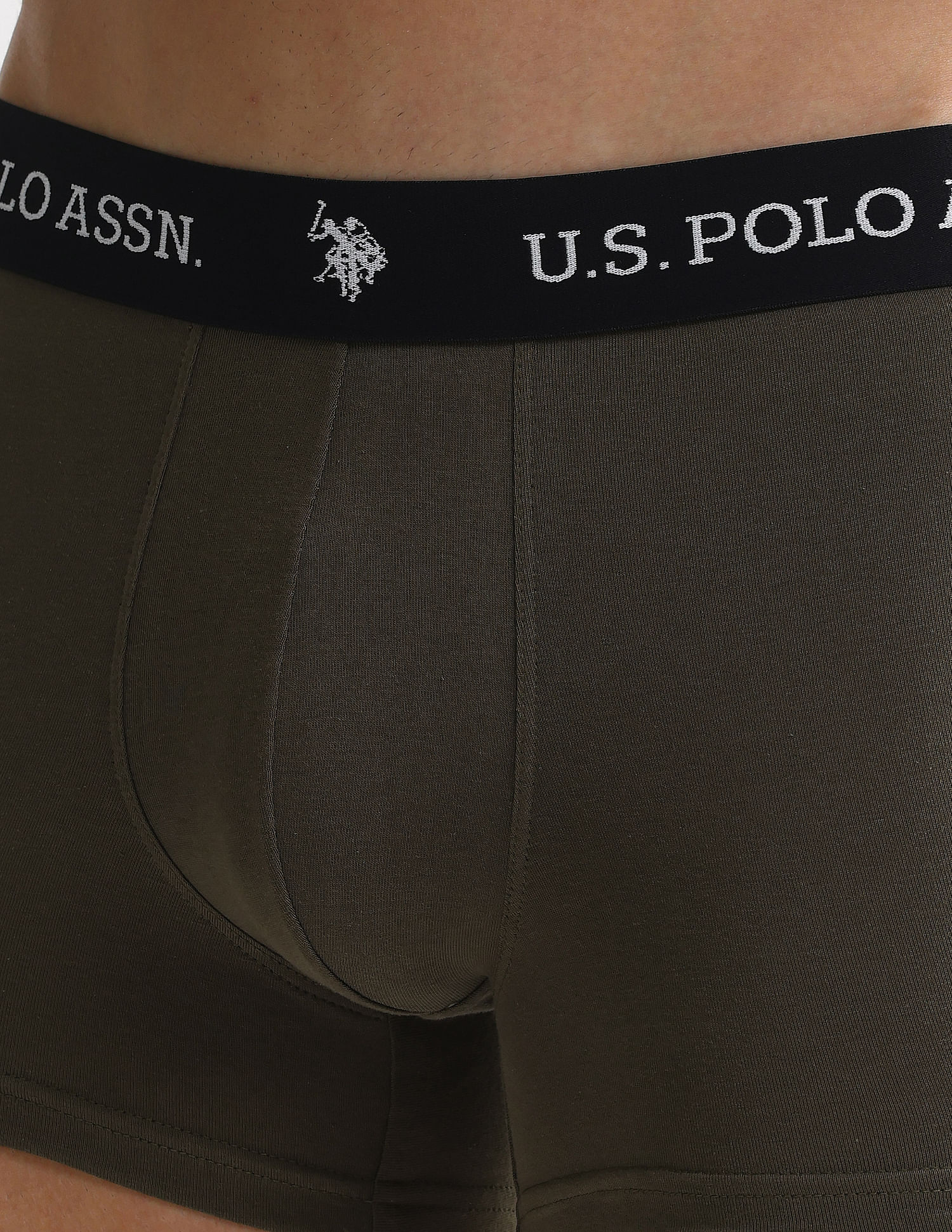 Elastic Waistband Ribbed Solid OET10 Trunks - Pack Of 2 - Image 8