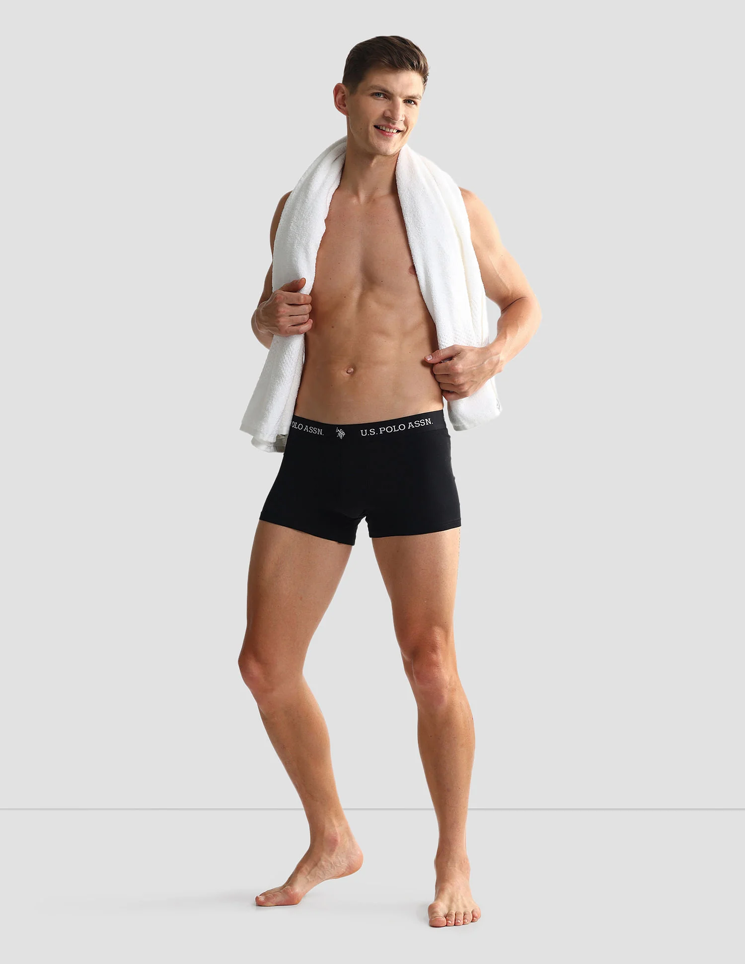 Elastic Waistband Ribbed Solid OET10 Trunks - Pack Of 2 - Image 4