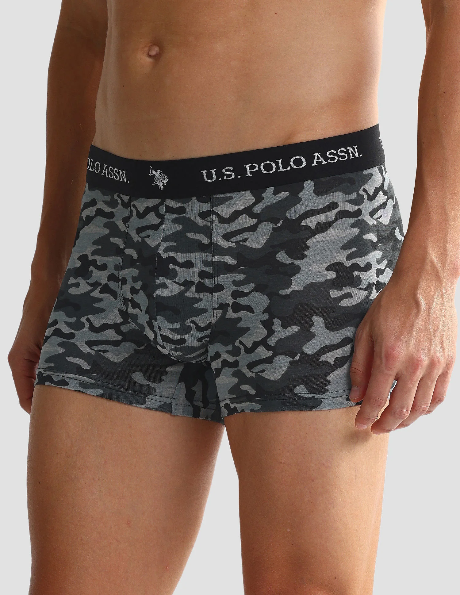 Elastic Waistband Ribbed Solid OET10 Trunks - Pack Of 2 - Image 5