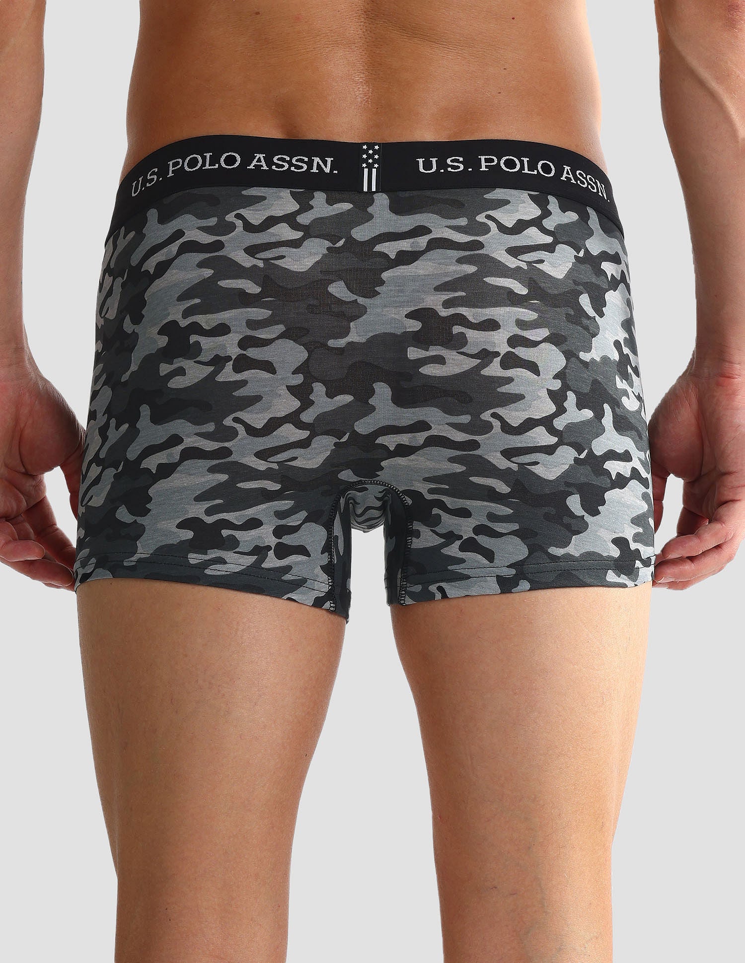 Elastic Waistband Ribbed Solid OET10 Trunks - Pack Of 2 - Image 6