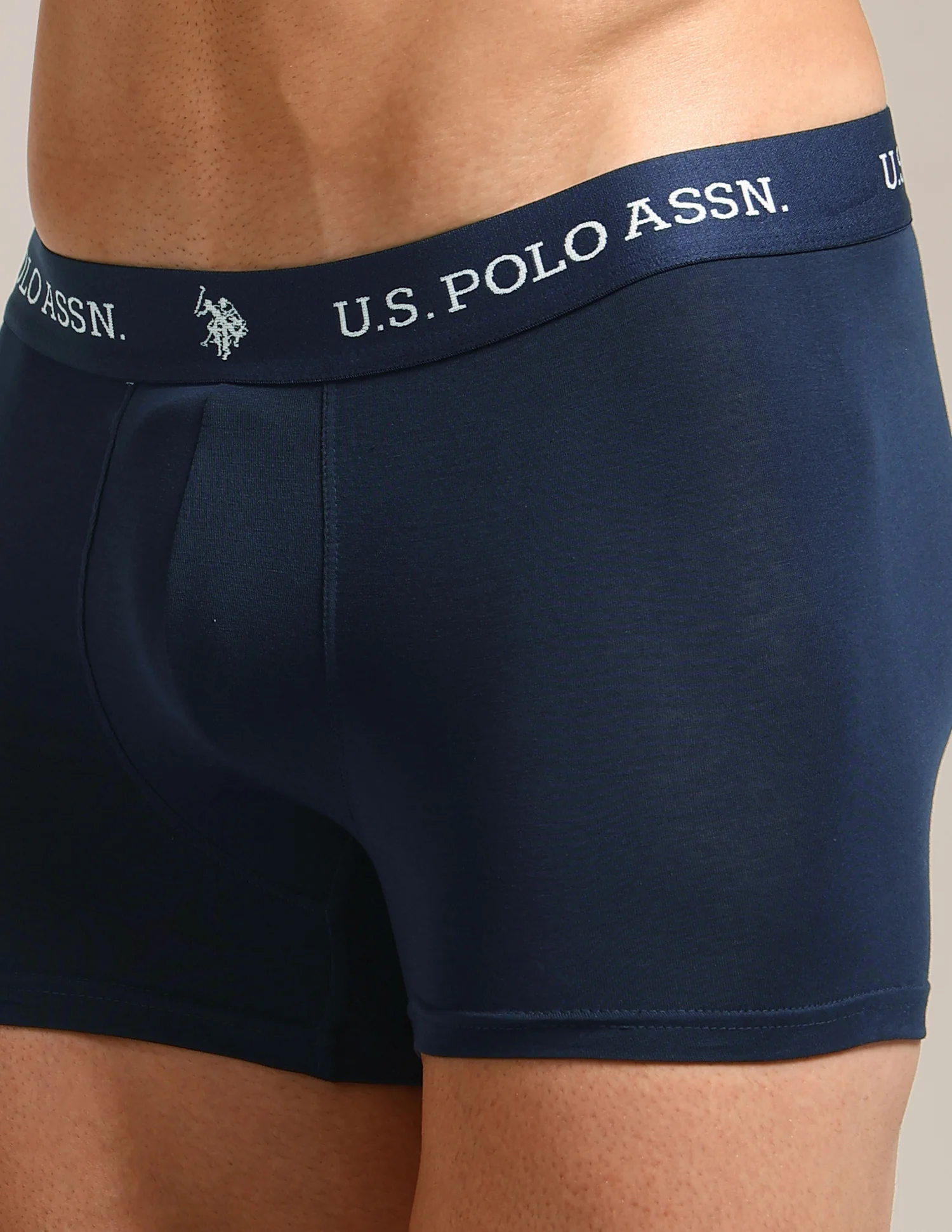Elastic Waistband Ribbed Solid OET10 Trunks - Pack Of 2 - Image 9