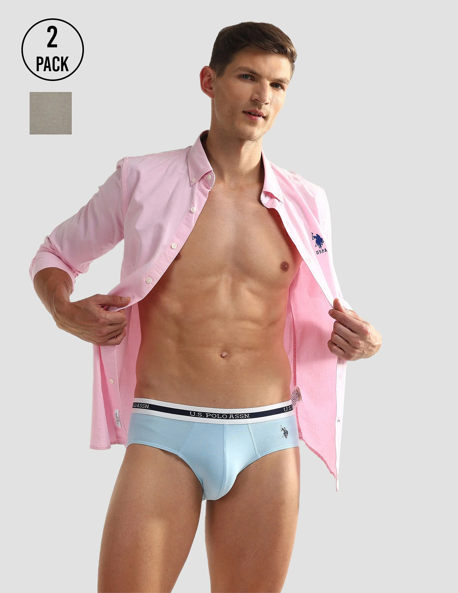 Elasticized Waist OEB09 Briefs - Pack Of 2