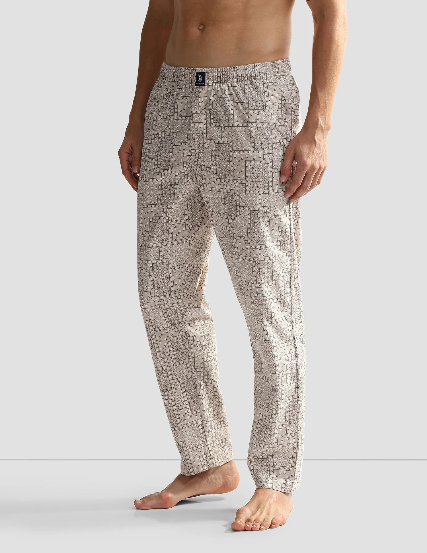 Mid Rise Printed OELP7 Lounge Track Pants - Pack Of 1 - Image 4