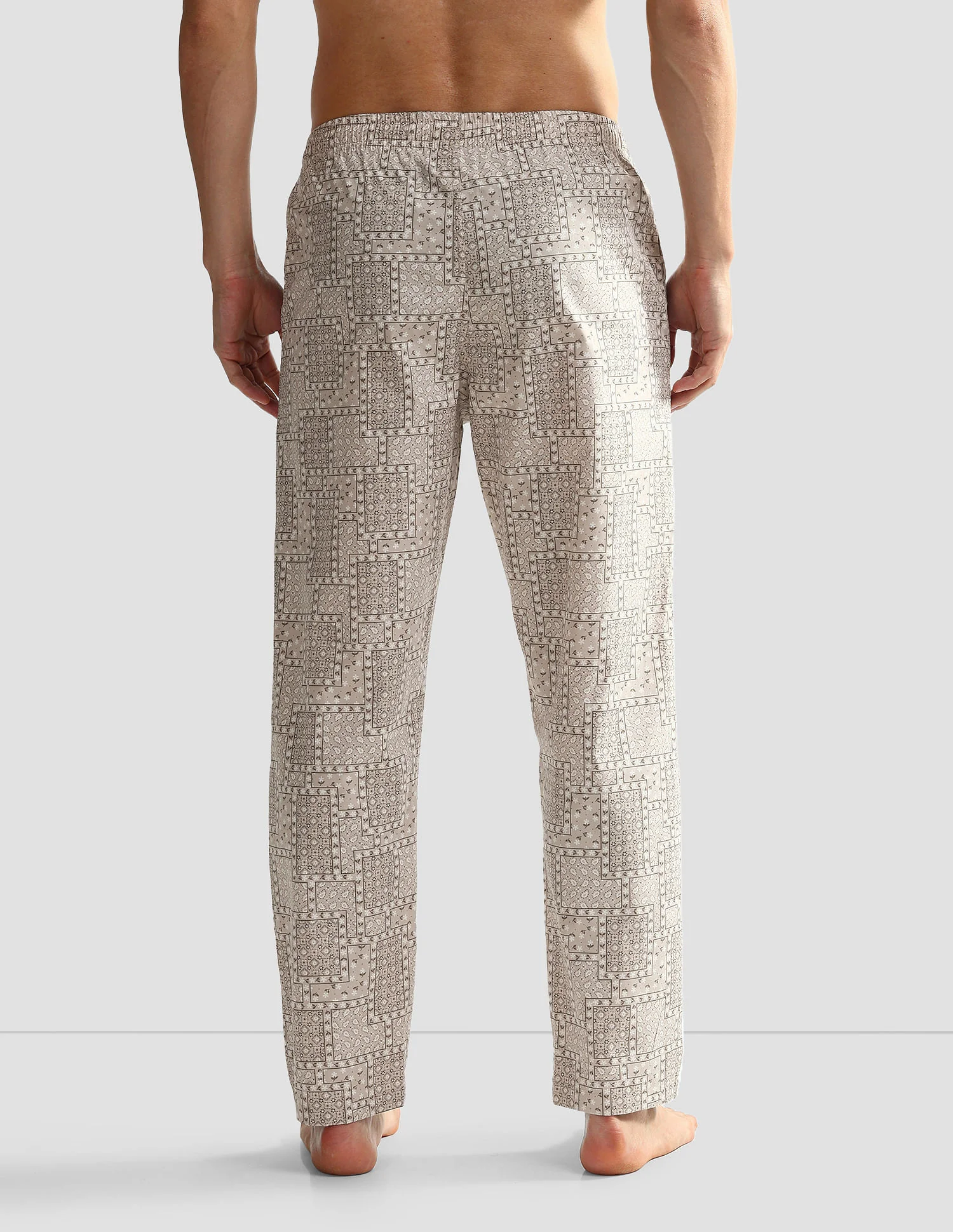Mid Rise Printed OELP7 Lounge Track Pants - Pack Of 1 - Image 5