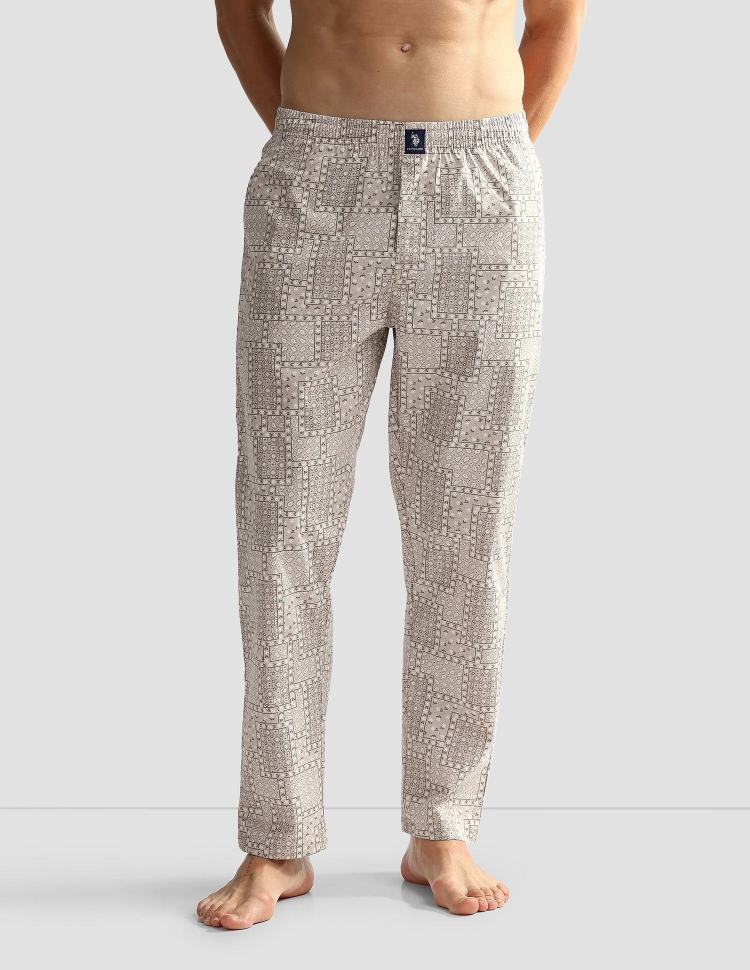 Mid Rise Printed OELP7 Lounge Track Pants - Pack Of 1 - Image 6