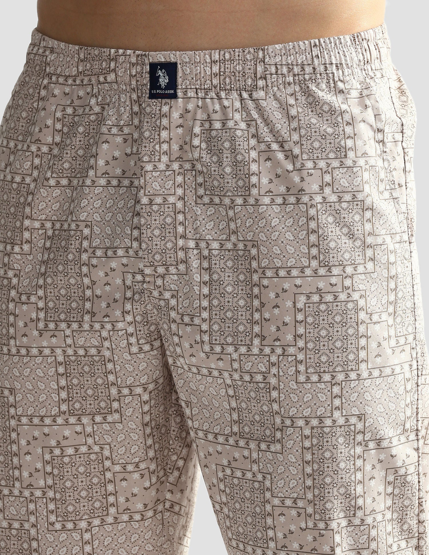 Mid Rise Printed OELP7 Lounge Track Pants - Pack Of 1 - Image 7