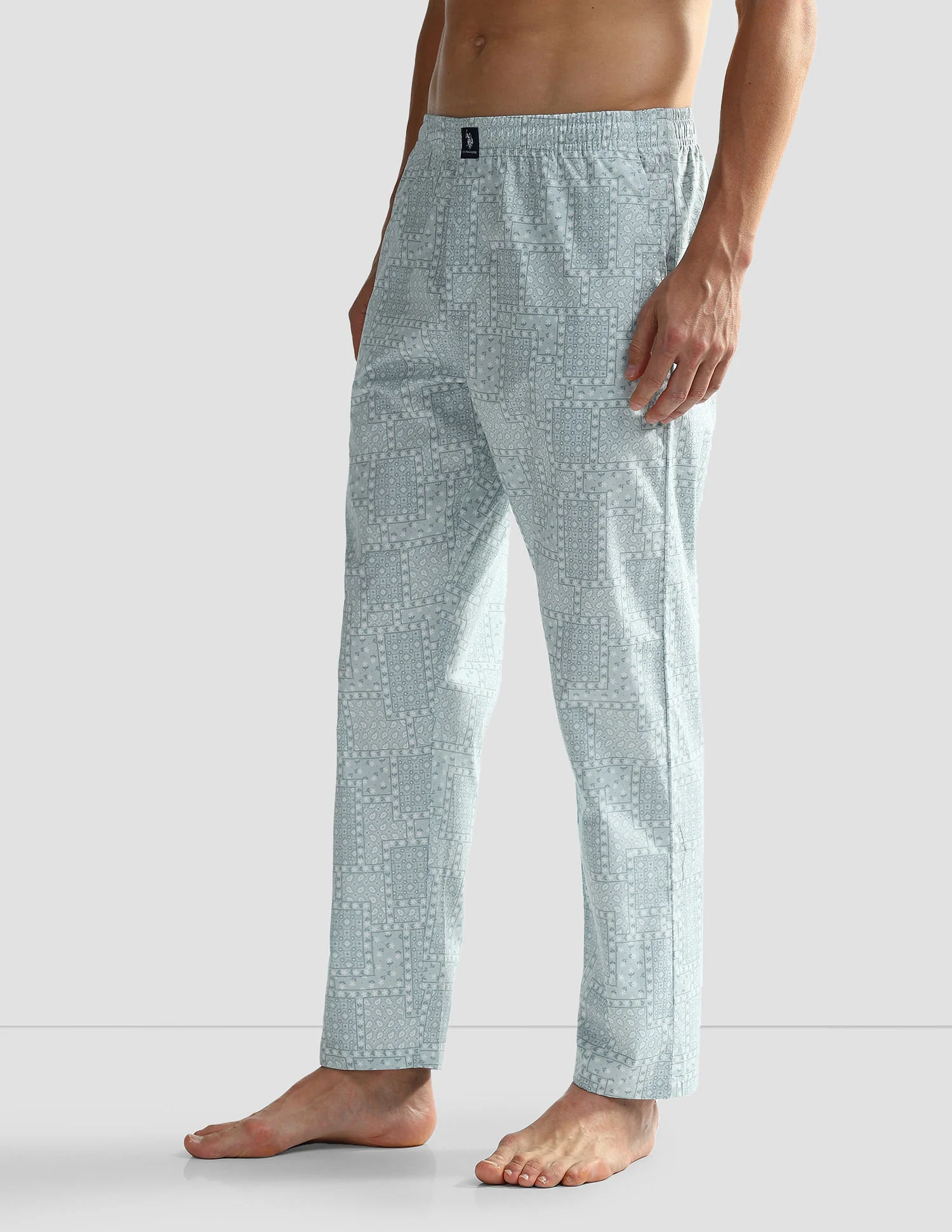 Mid Rise Printed OELP7 Lounge Track Pants - Pack Of 1 - Image 4
