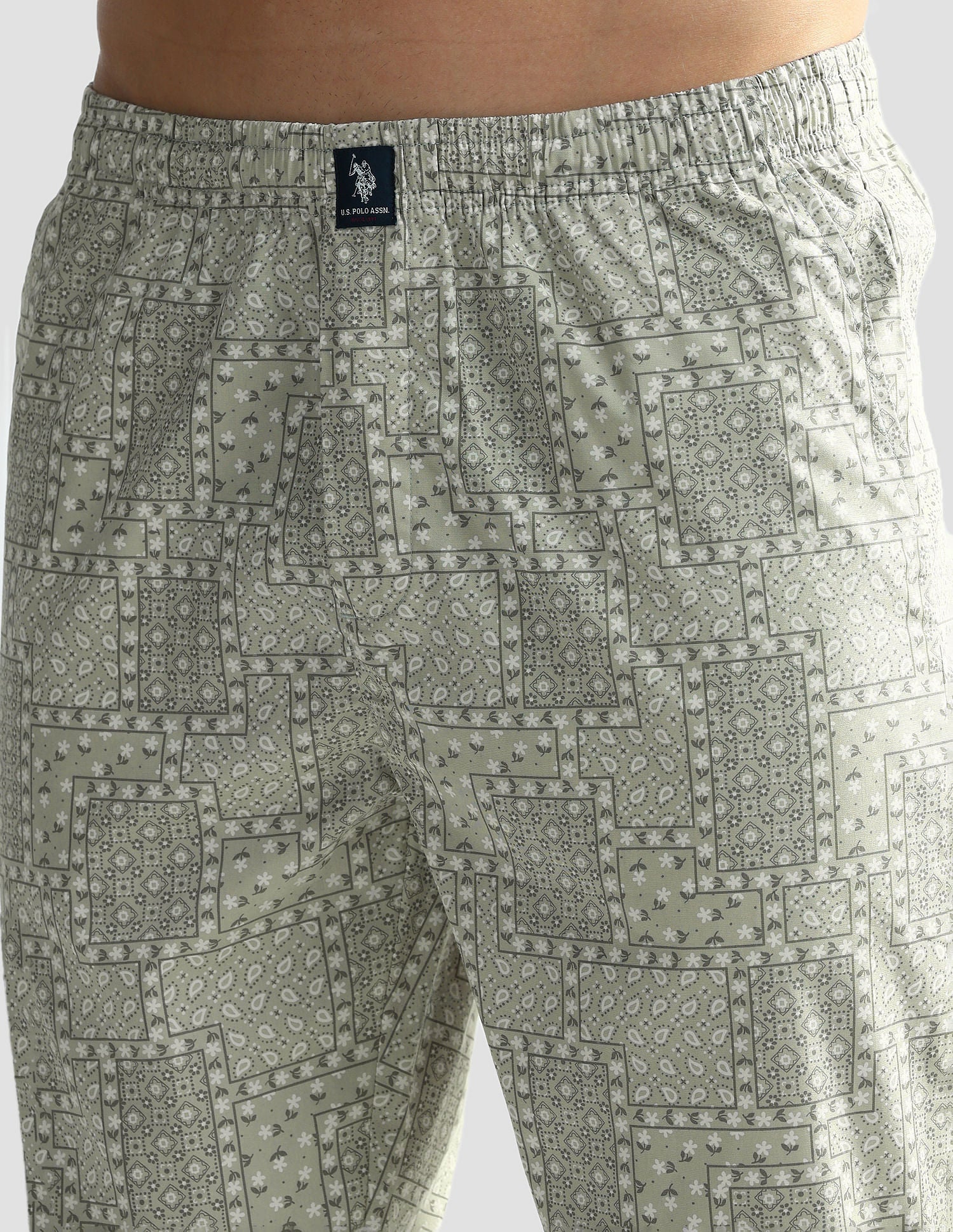 Mid Rise Printed OELP7 Lounge Track Pants - Pack Of 1 - Image 7