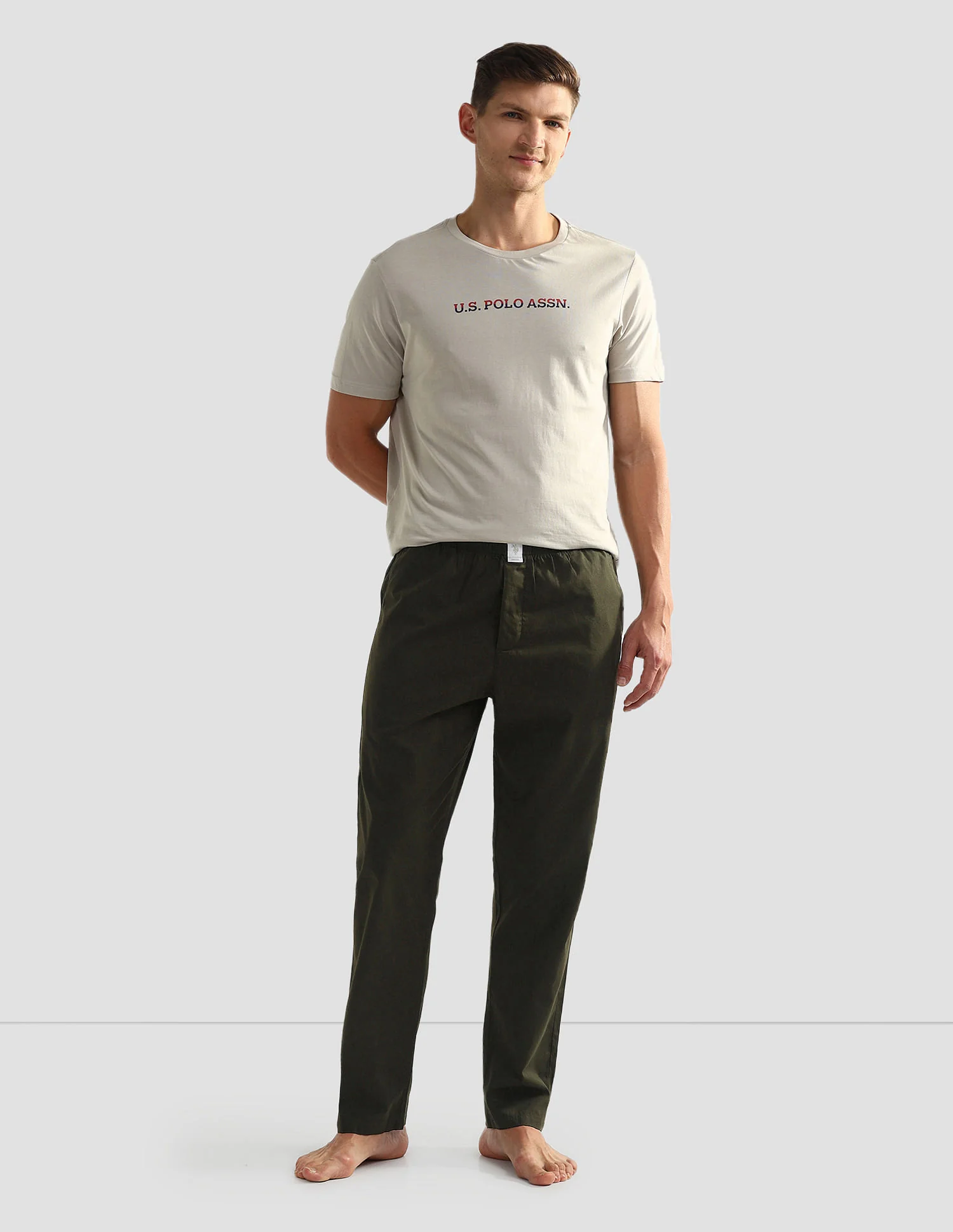Men Lightweight Pure Cotton OELP6 Lounge Pants - Image 3