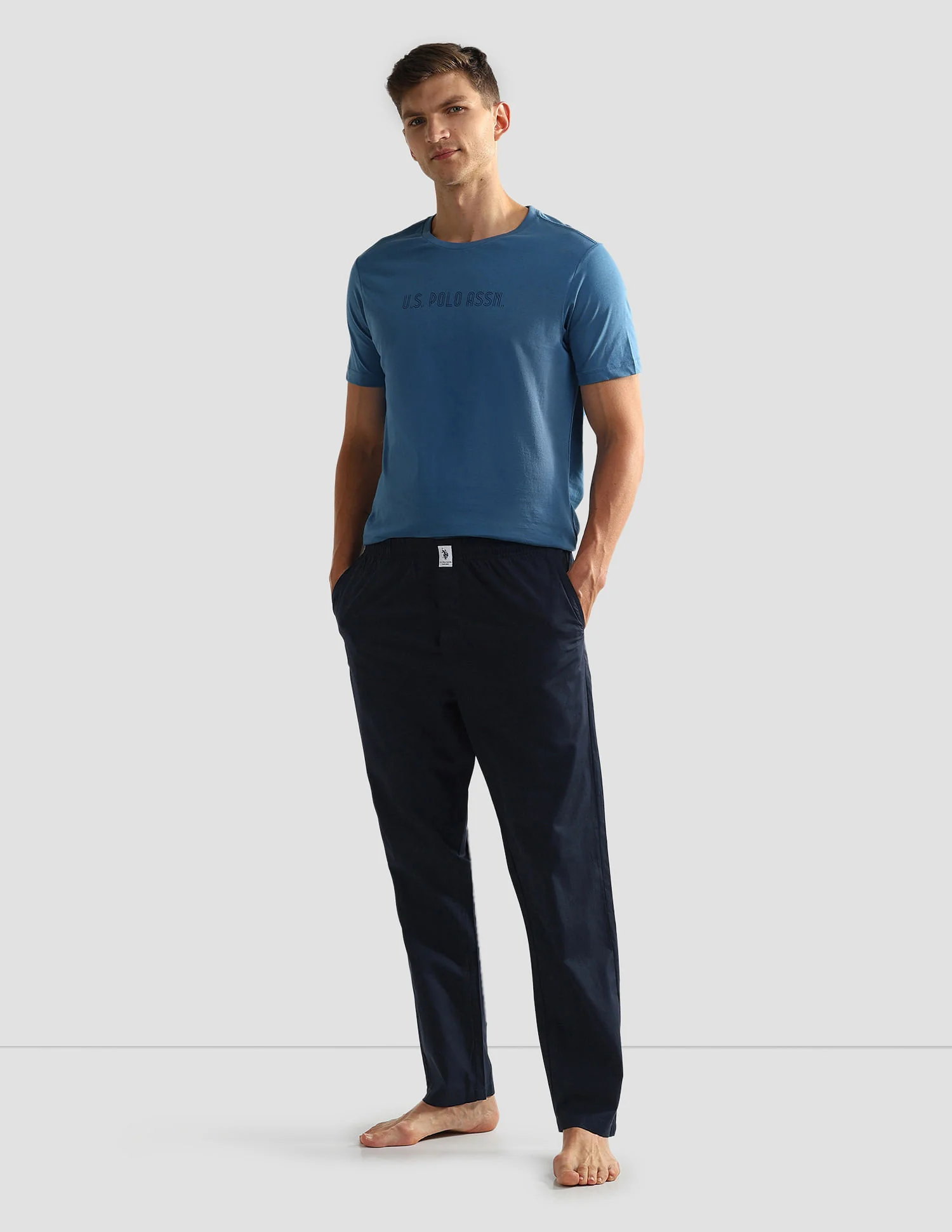 Men Lightweight Pure Cotton OELP6 Lounge Pants - Image 3