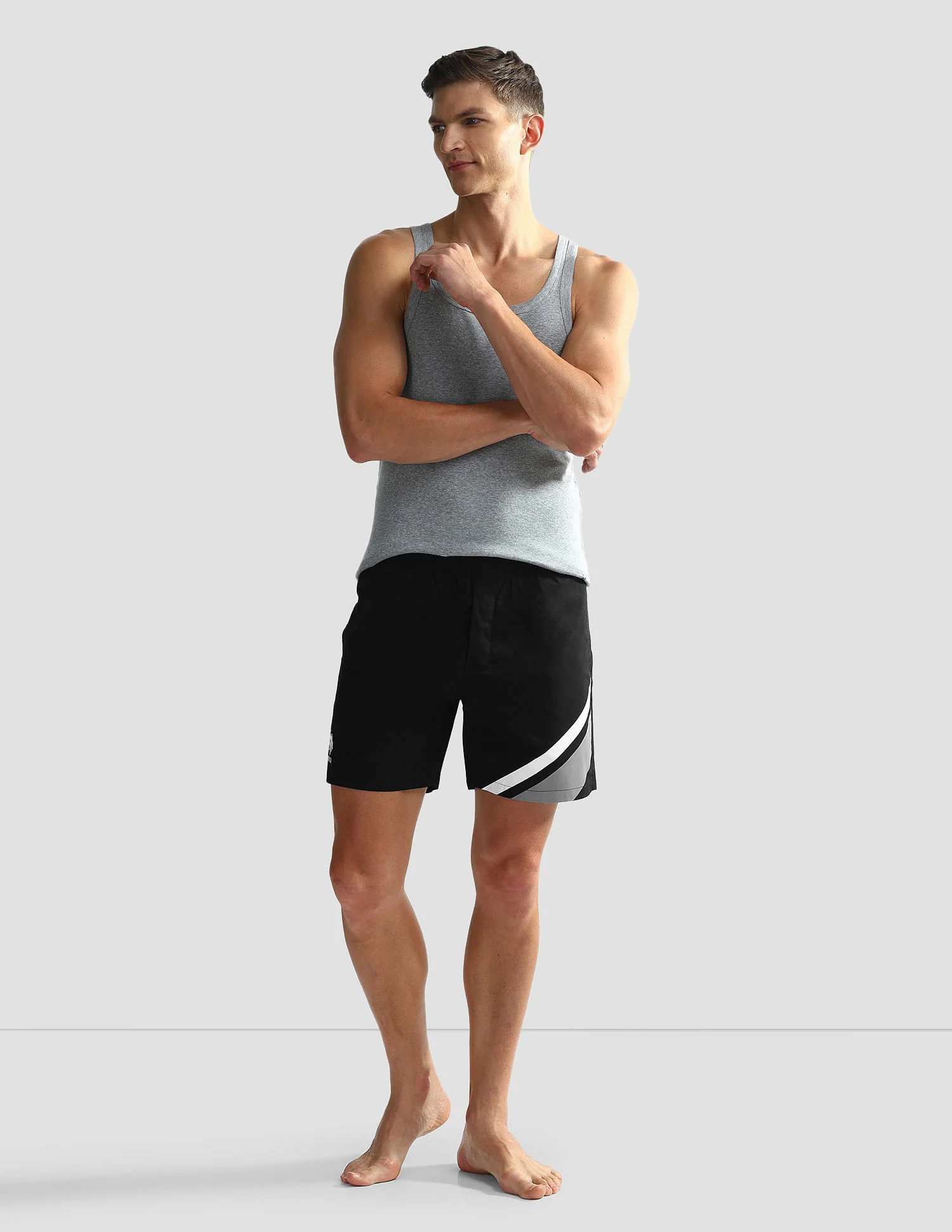 Mid Rise Solid OEX06 Shorts - Pack Of 1 - Image 3